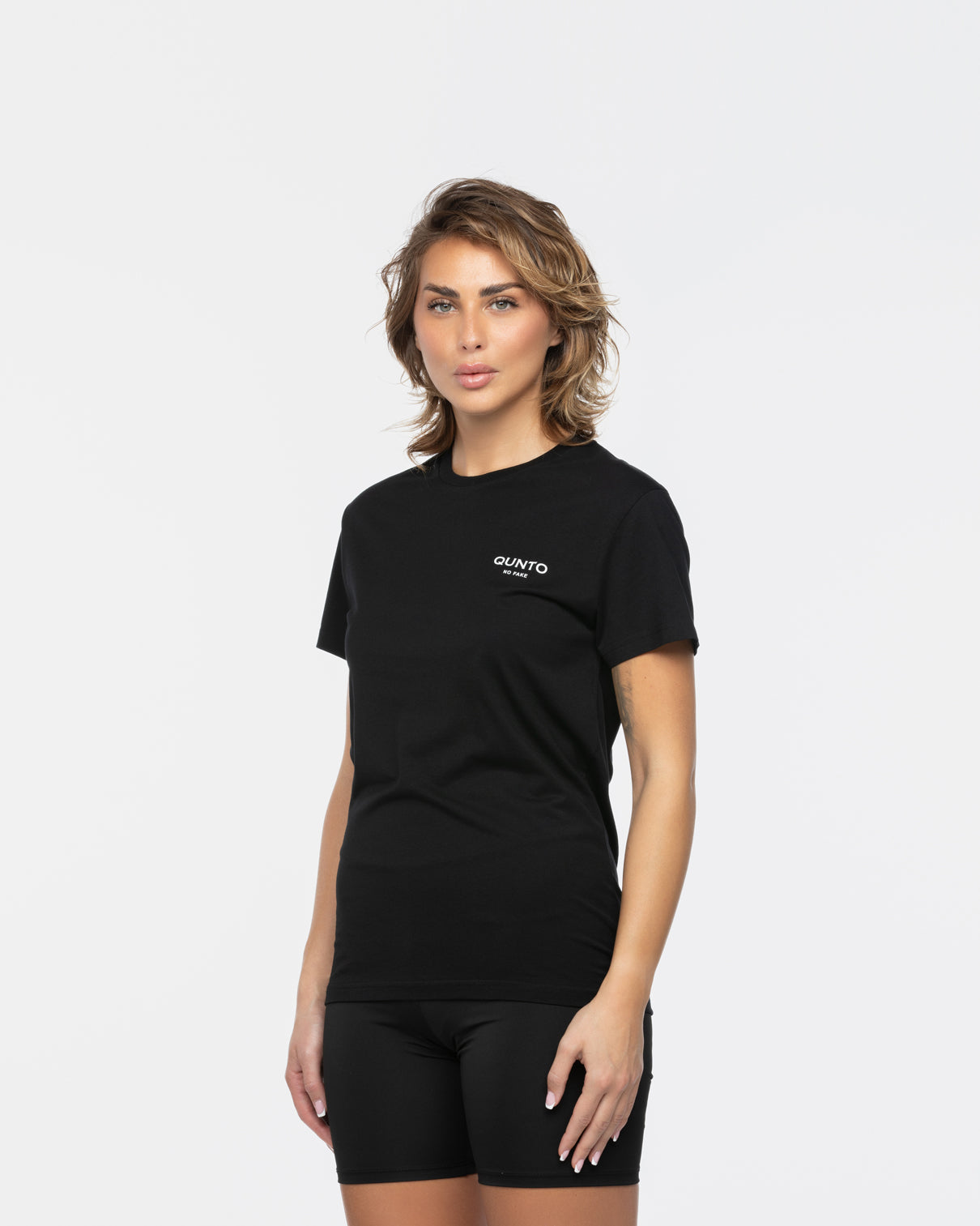 Qunto Slim T-Shirt Black