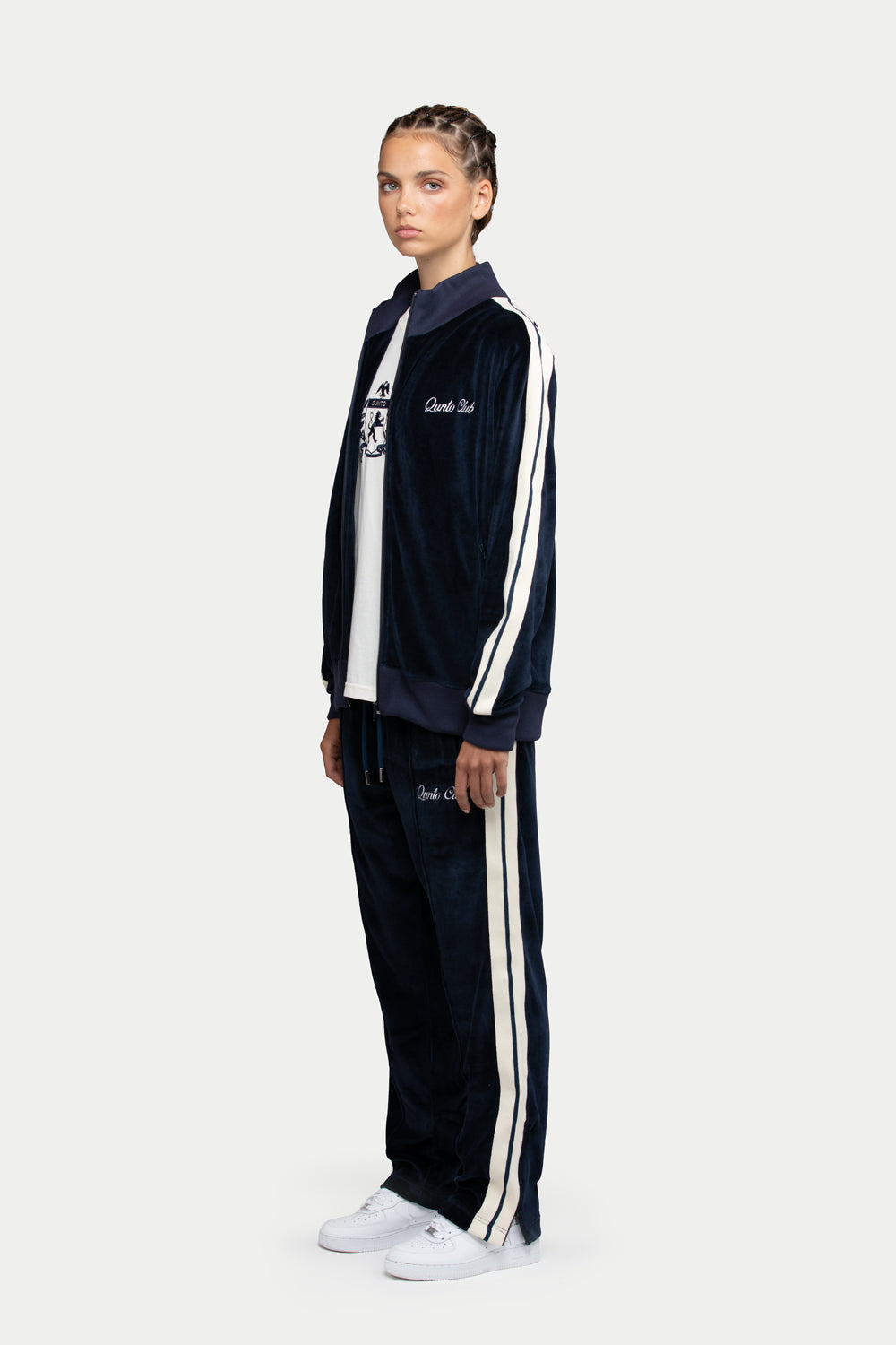 Blue Velvet Track Pants