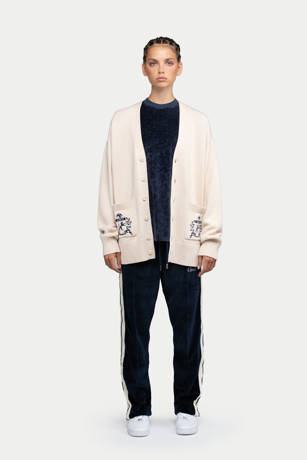 Crest Cream Cardigan