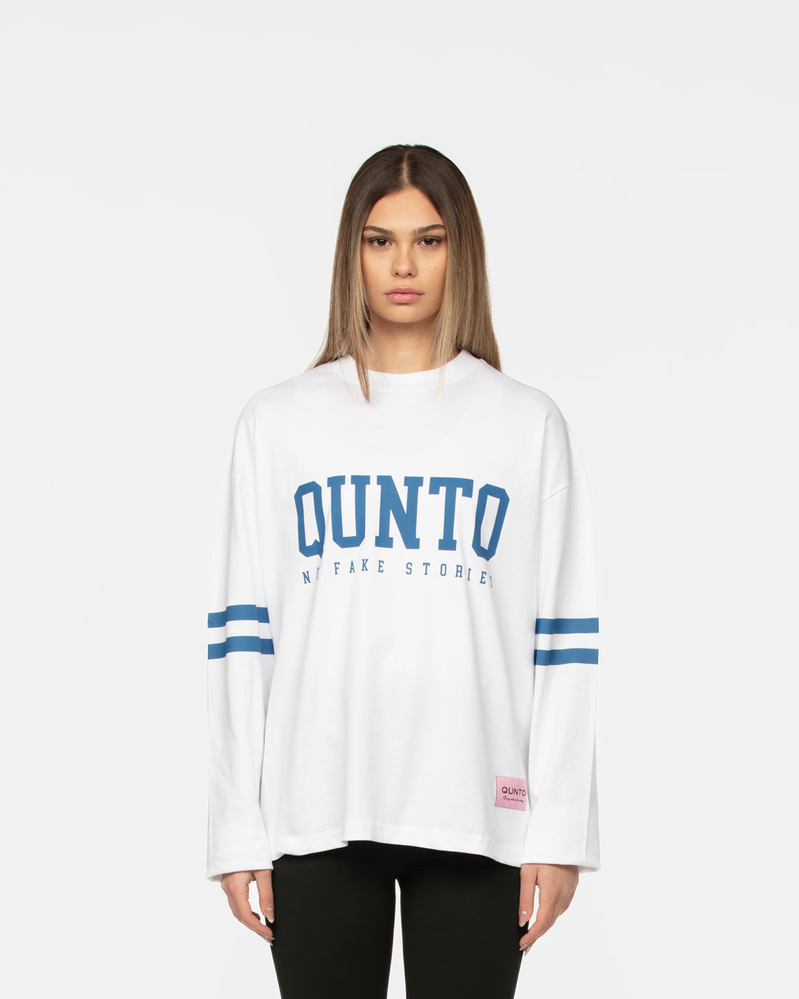 Long Sleeve Stripes White