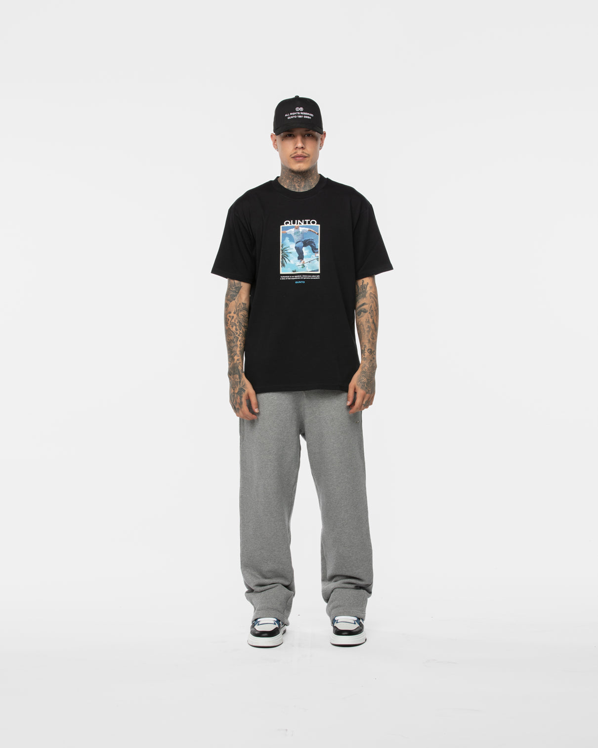 Qunto SK8 T-Shirt Black