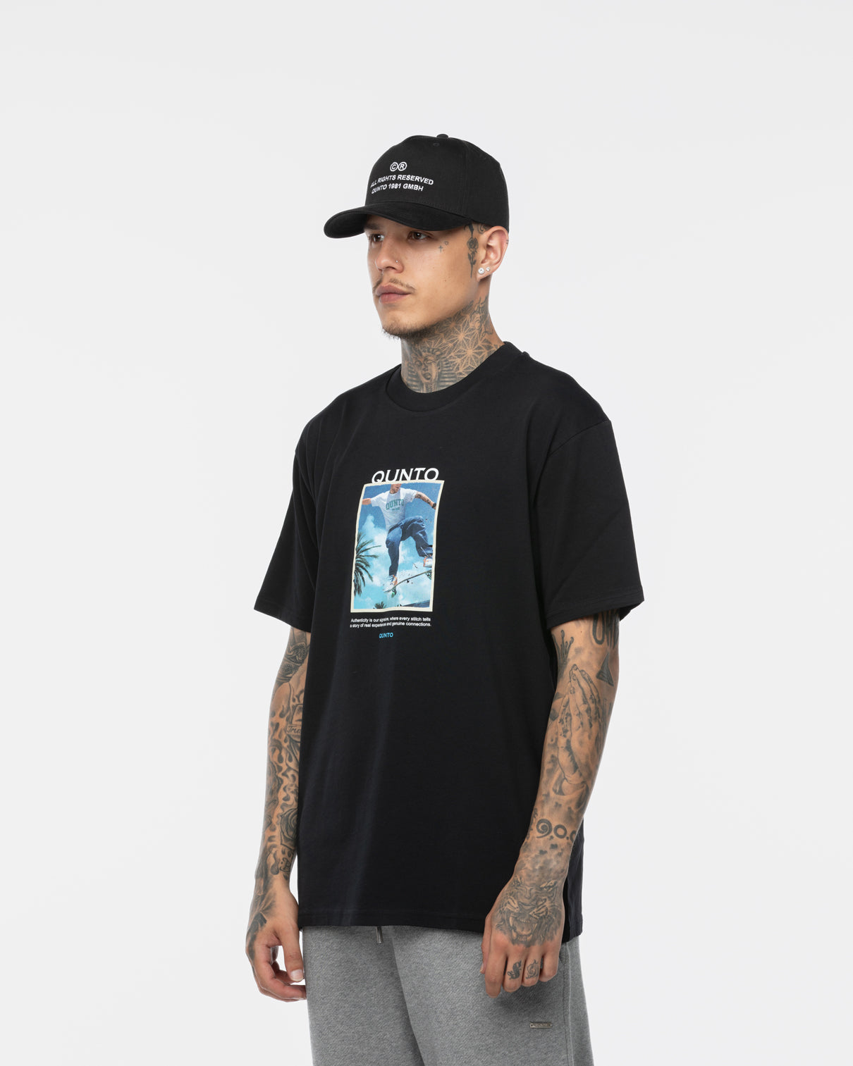 Qunto SK8 T-Shirt Black