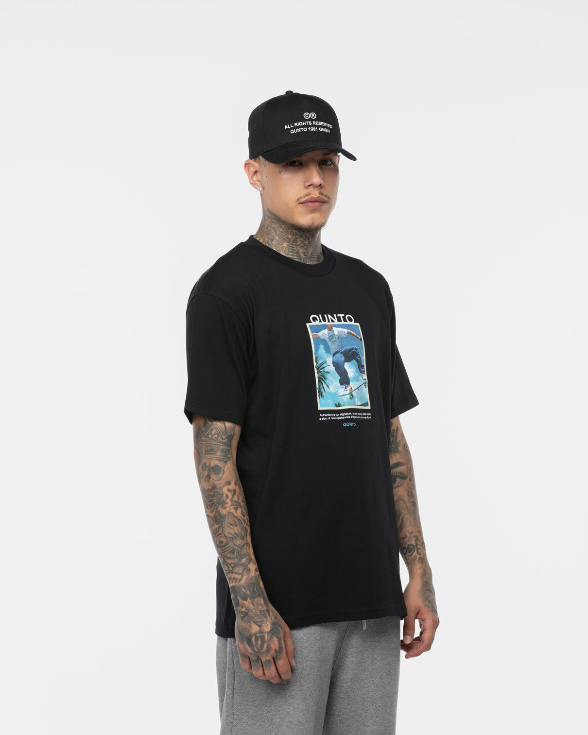 Qunto SK8 T-Shirt Black