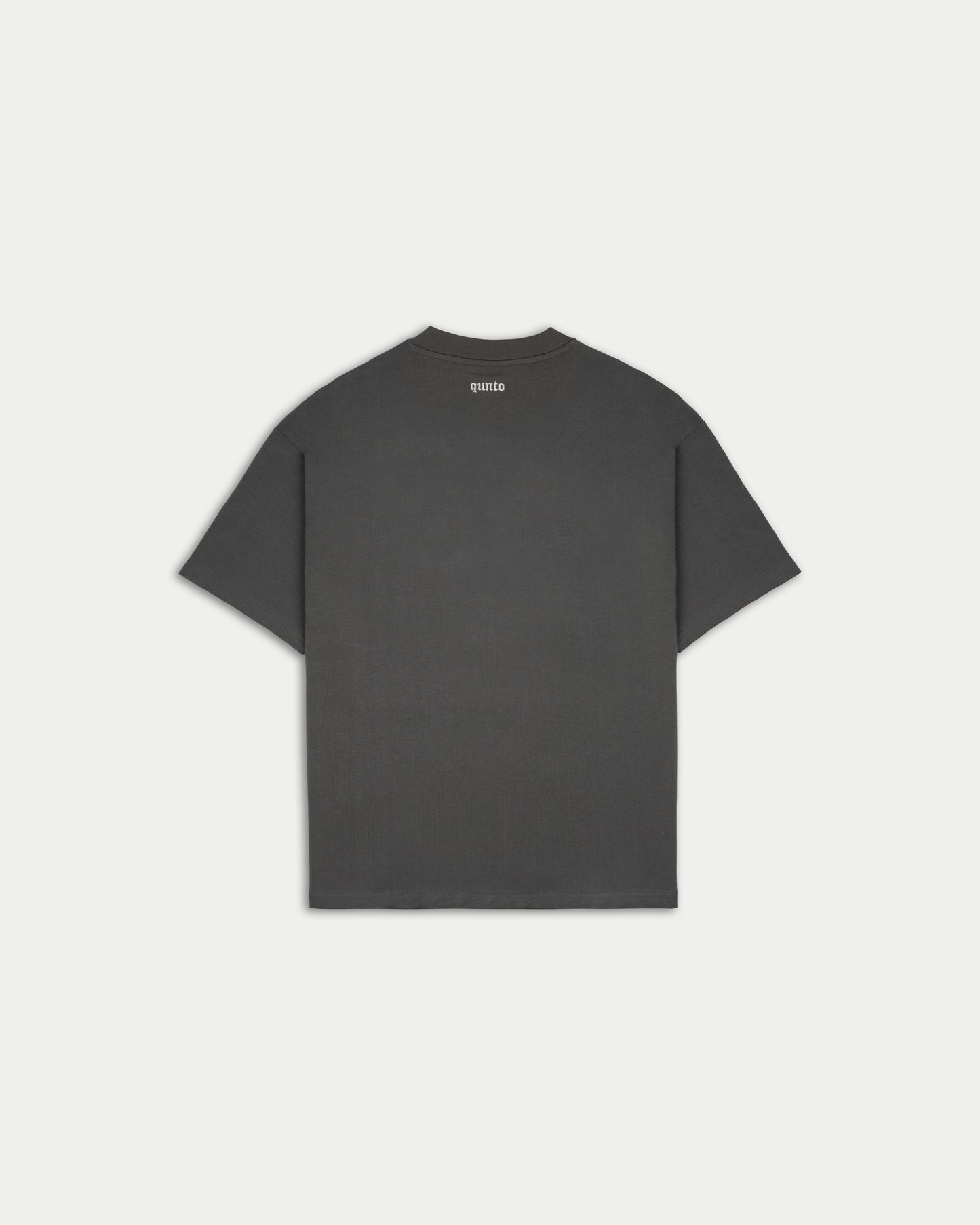 QT BLACK ON GREY TSHIRT