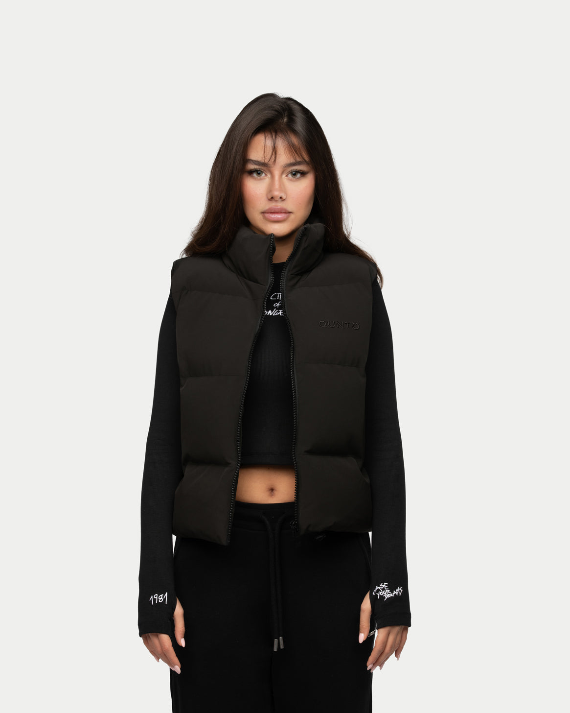 Super Puffer Vest Black W