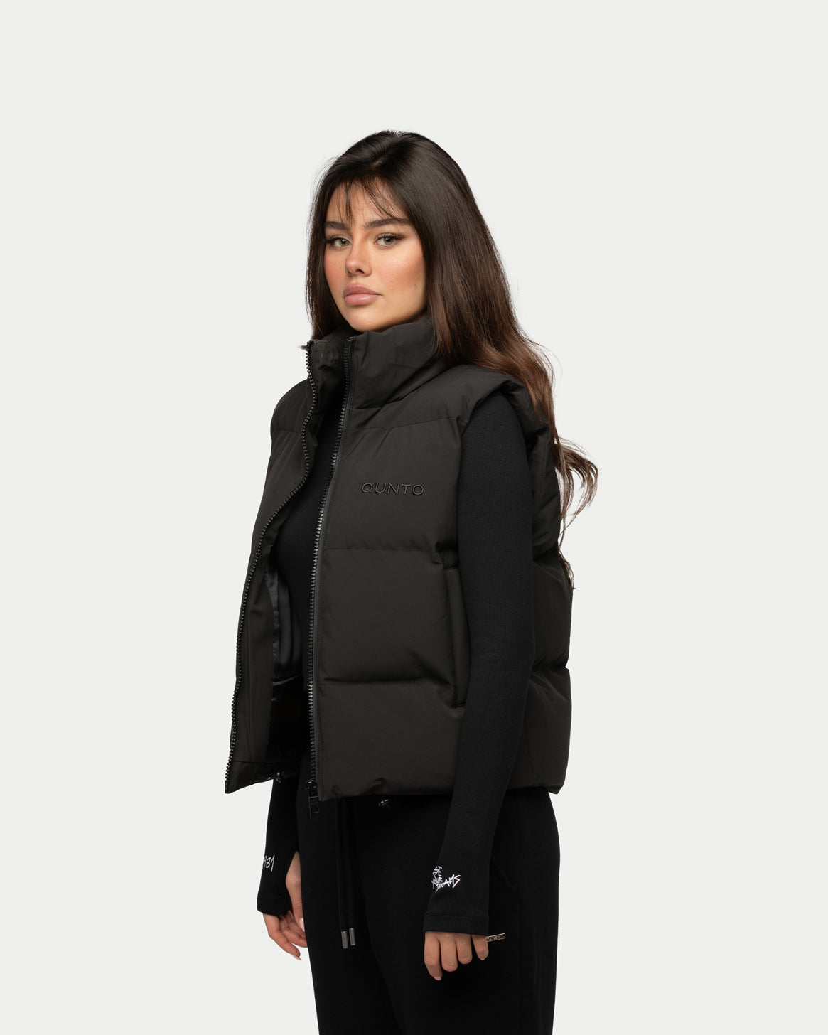 Super Puffer Vest Black W