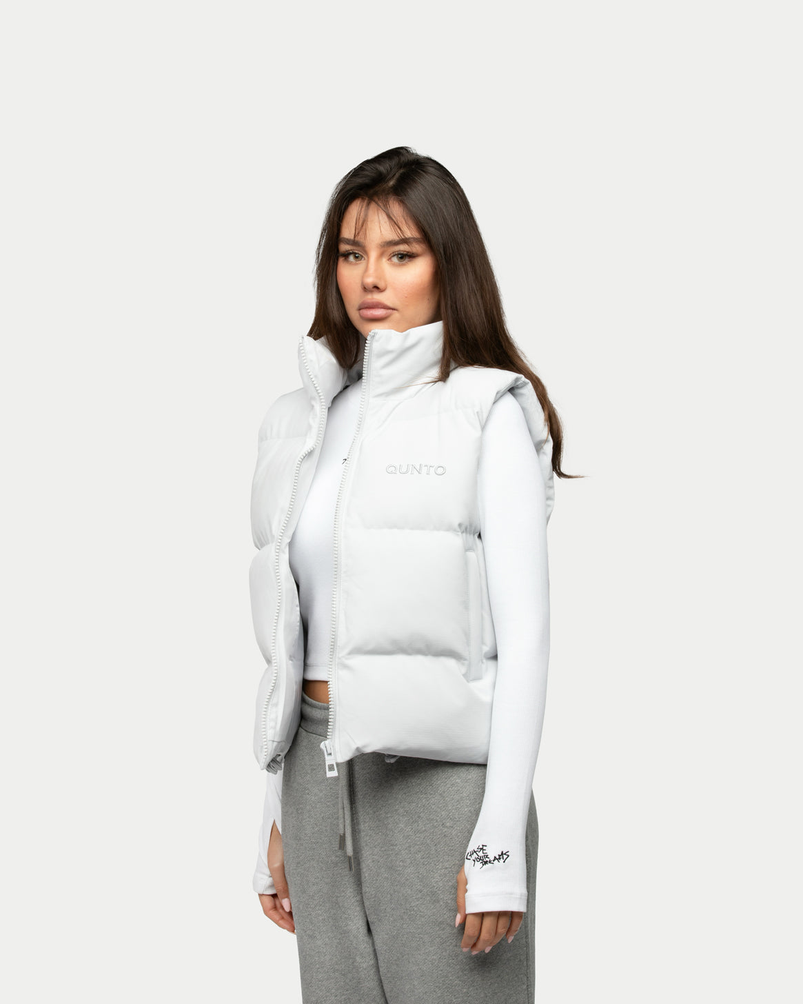 Super Puffer Vest Silver W