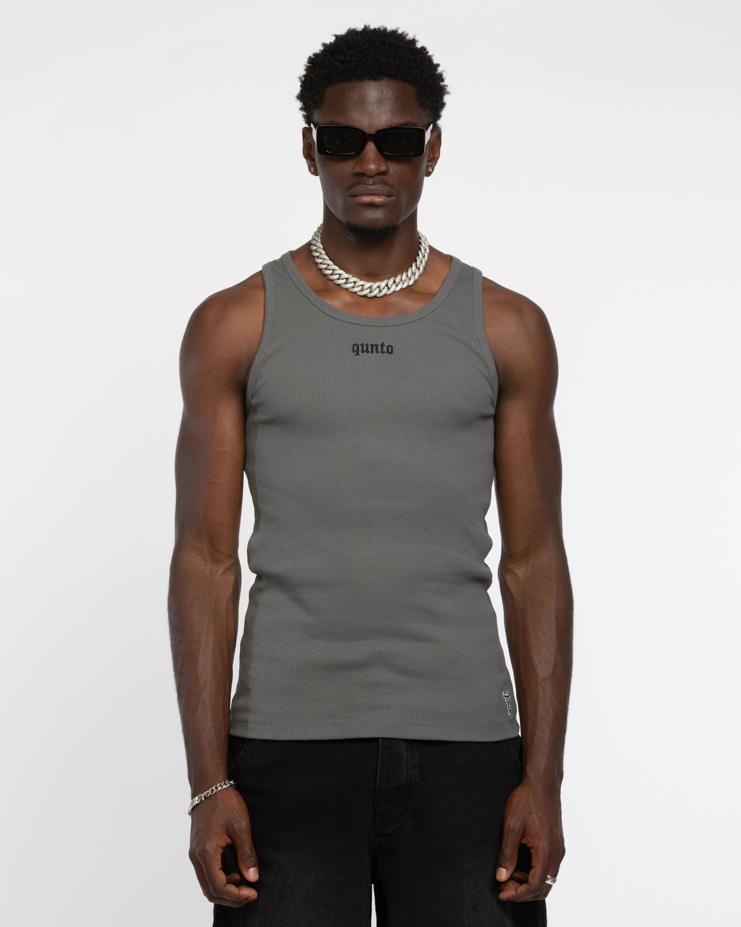 ESSENTIALS TANK TOP GREY