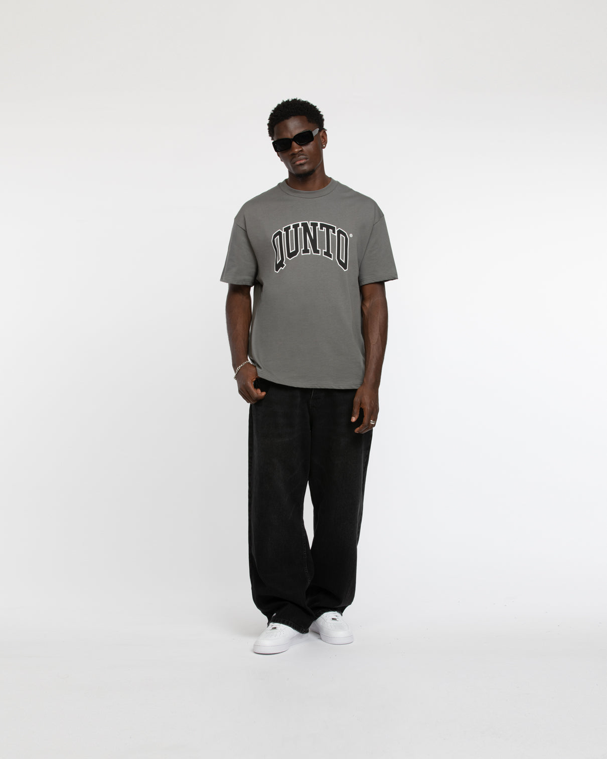 QT BLACK ON GREY TSHIRT