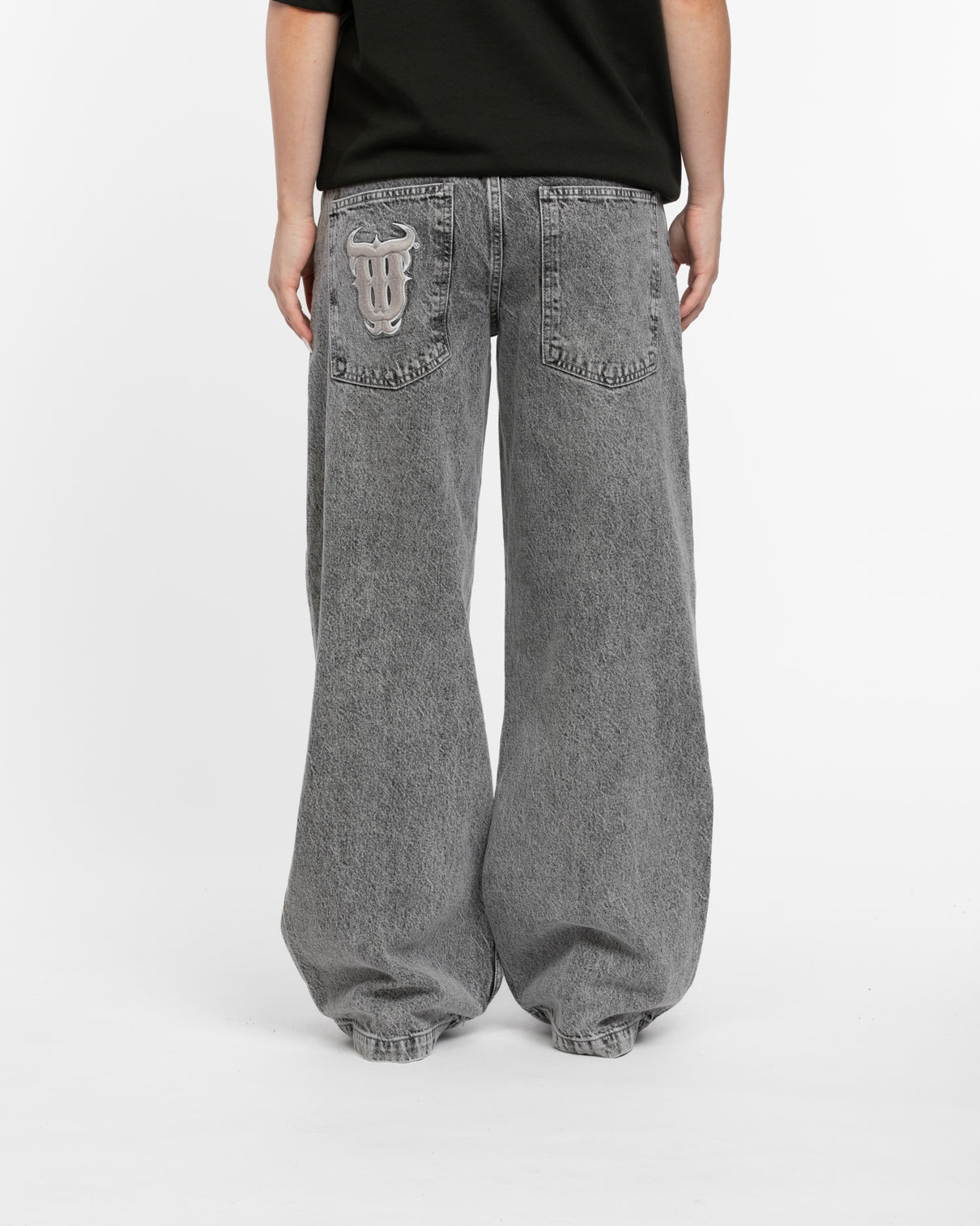 W BAGGY JEANS GREY