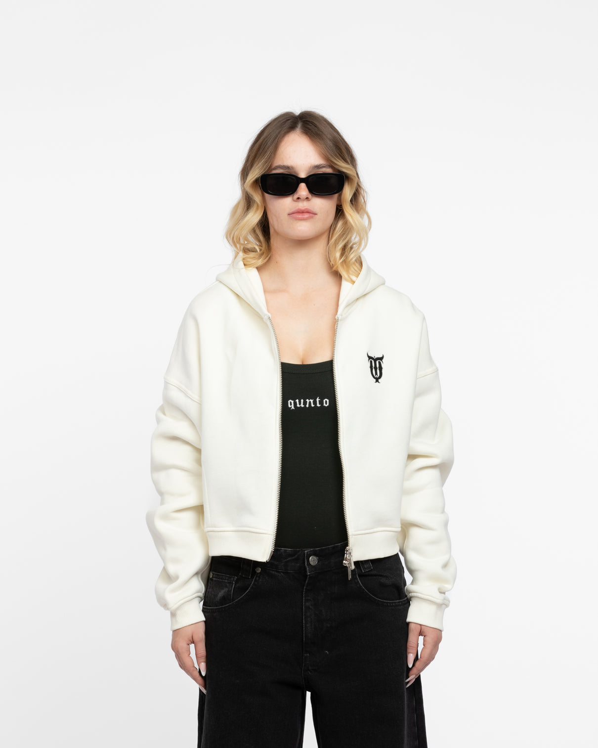 W CROPPED CARDIGAN CREAM