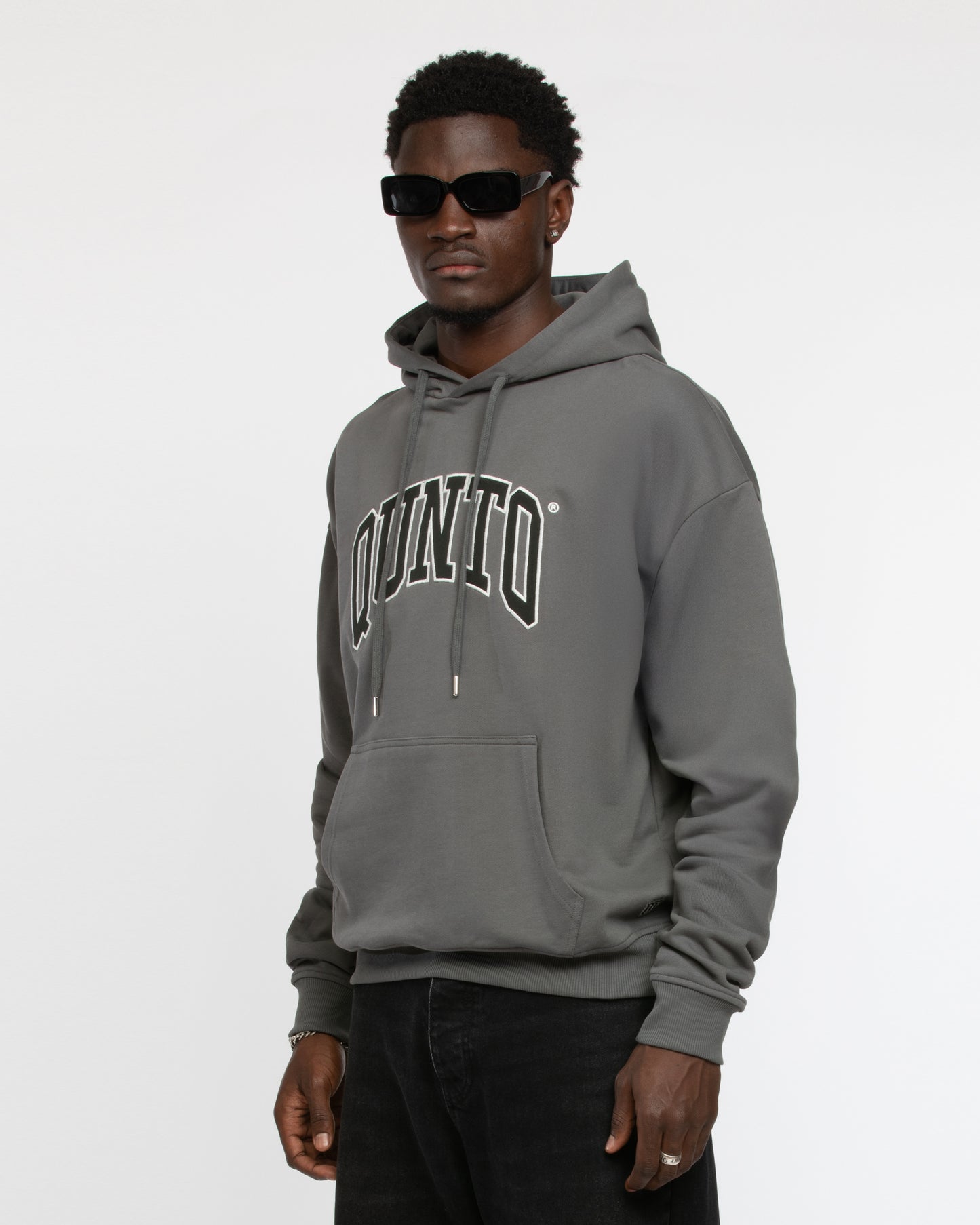 BLACK ON GREY HOODIE