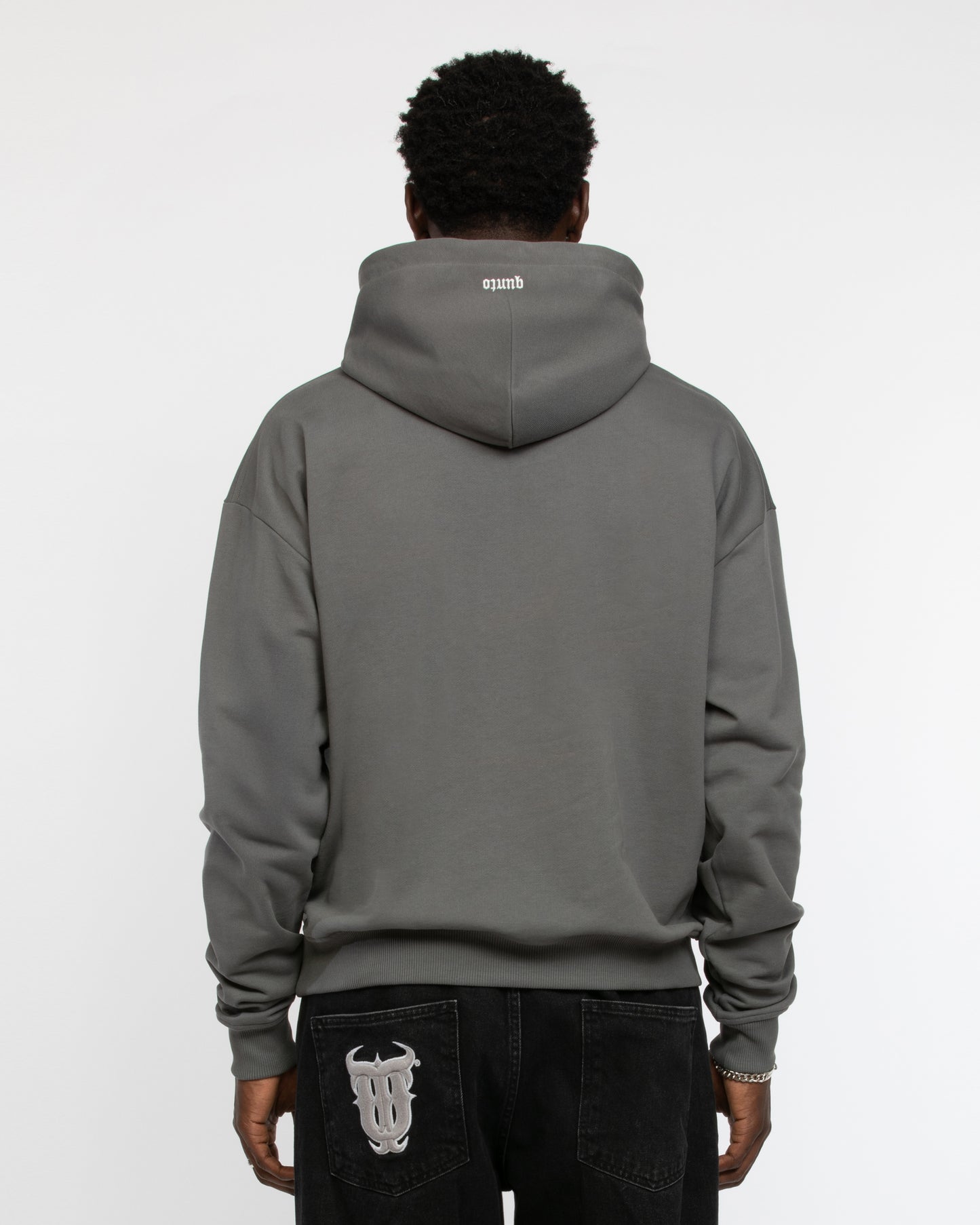 BLACK ON GREY HOODIE