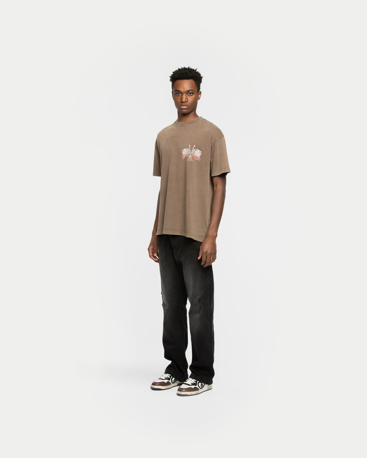 PIT STOP T-SHIRT MAD BROWN