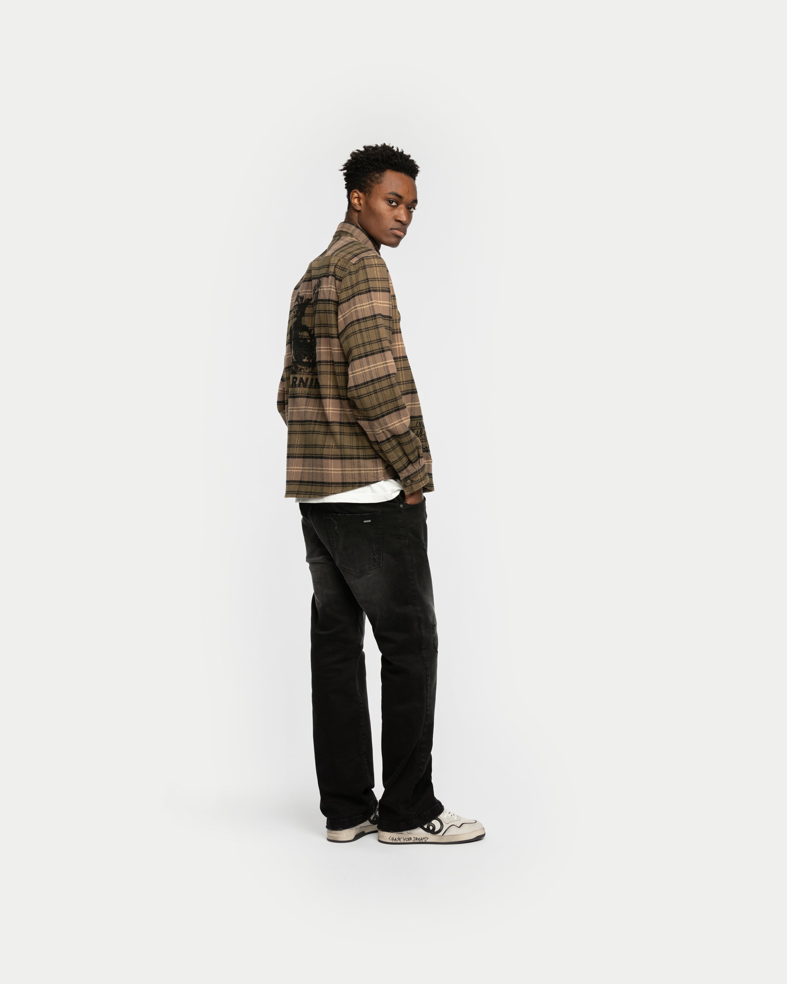 Warning Flannel Shirt