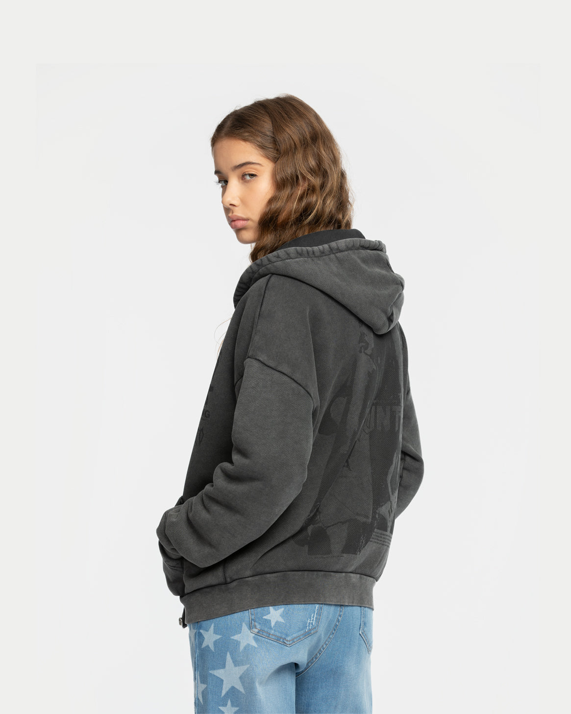 Warning Zip Hoodie