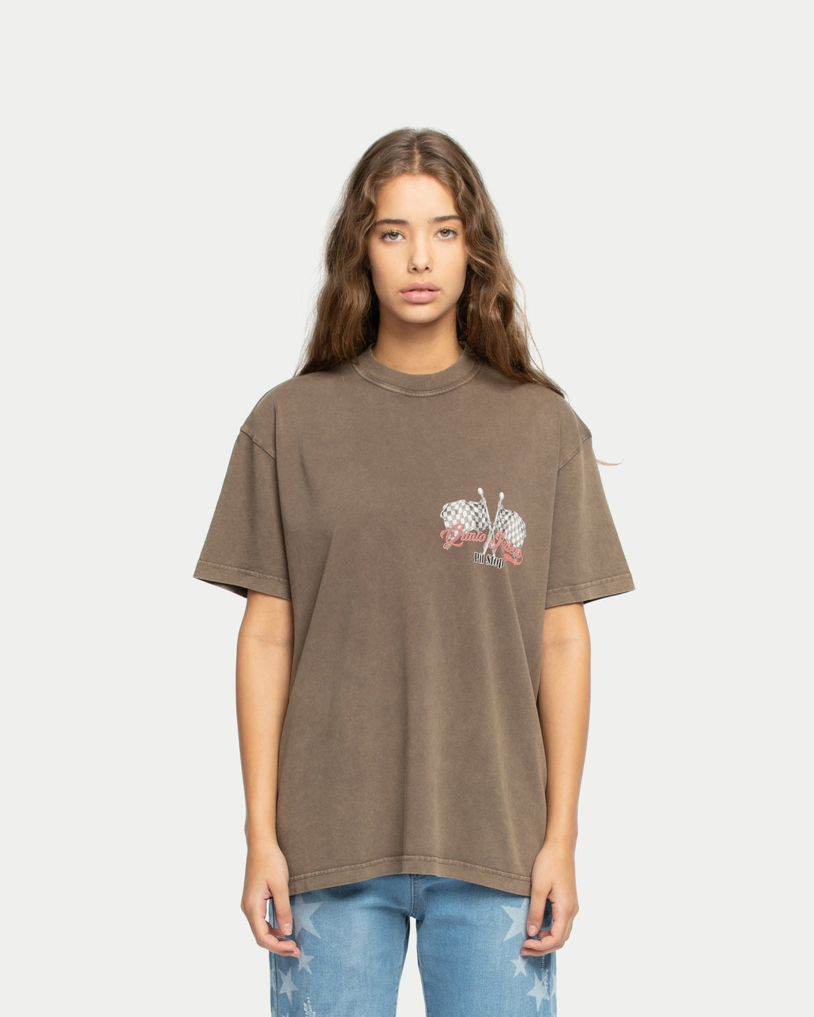 Pit Stop T-Shirt Mad Brown