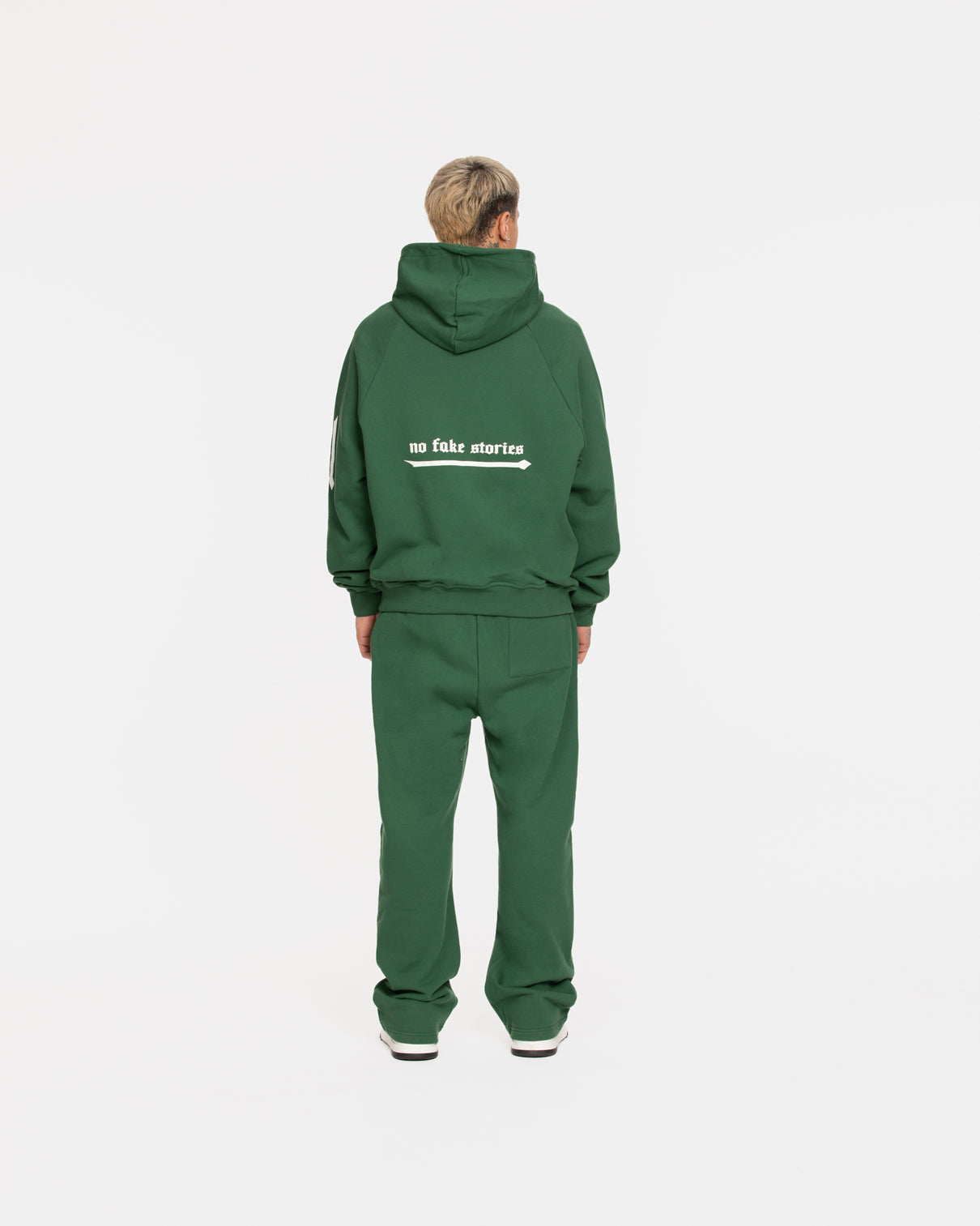 Hoodie Arrows Dark Green