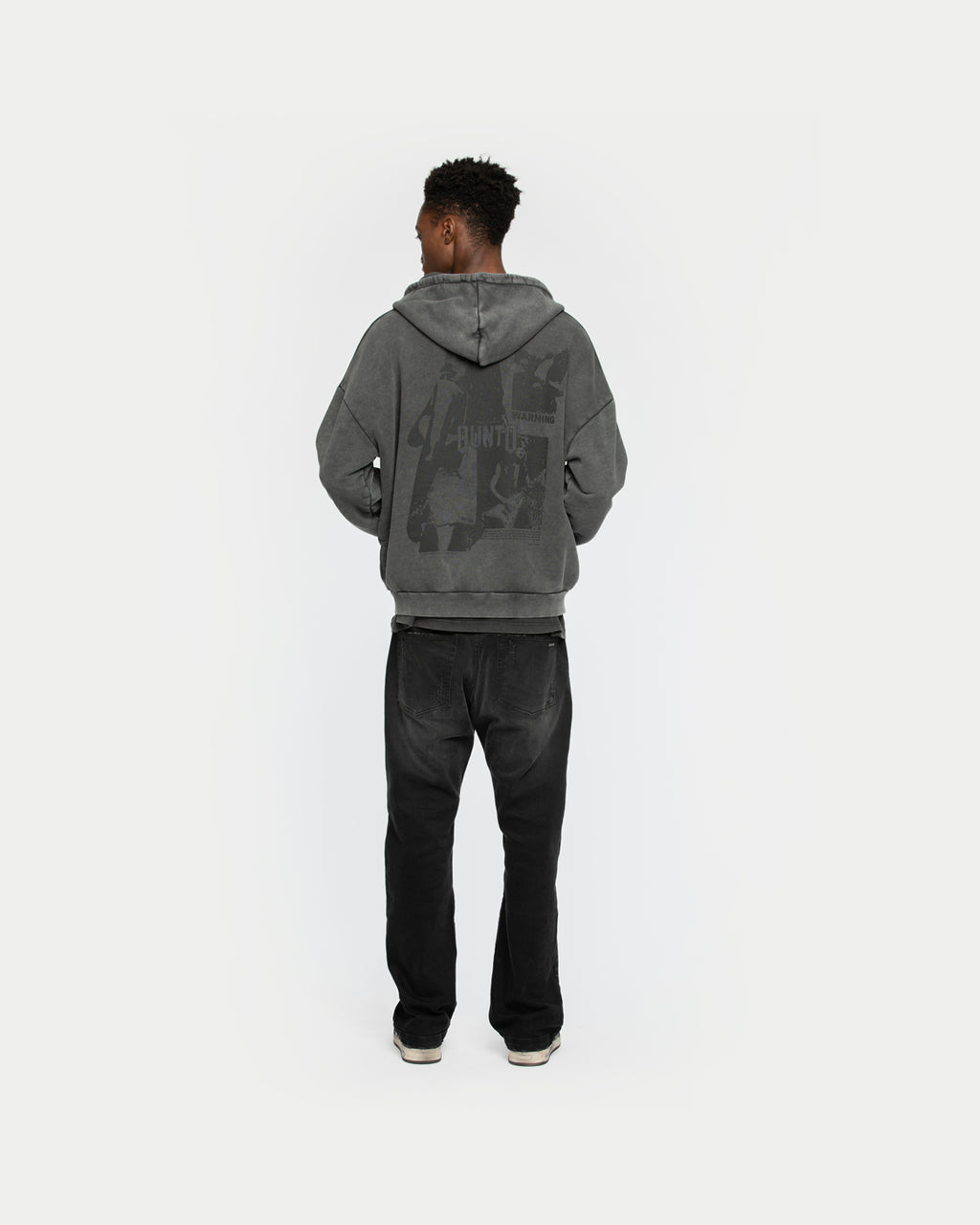 Warning Zip Hoodie