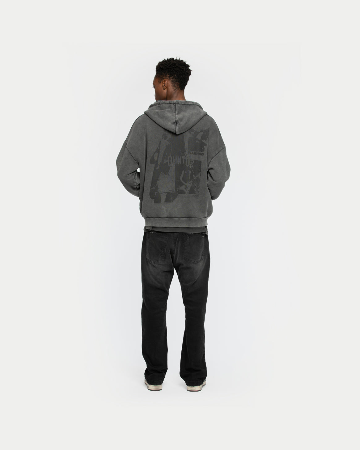 Warning Zip Hoodie