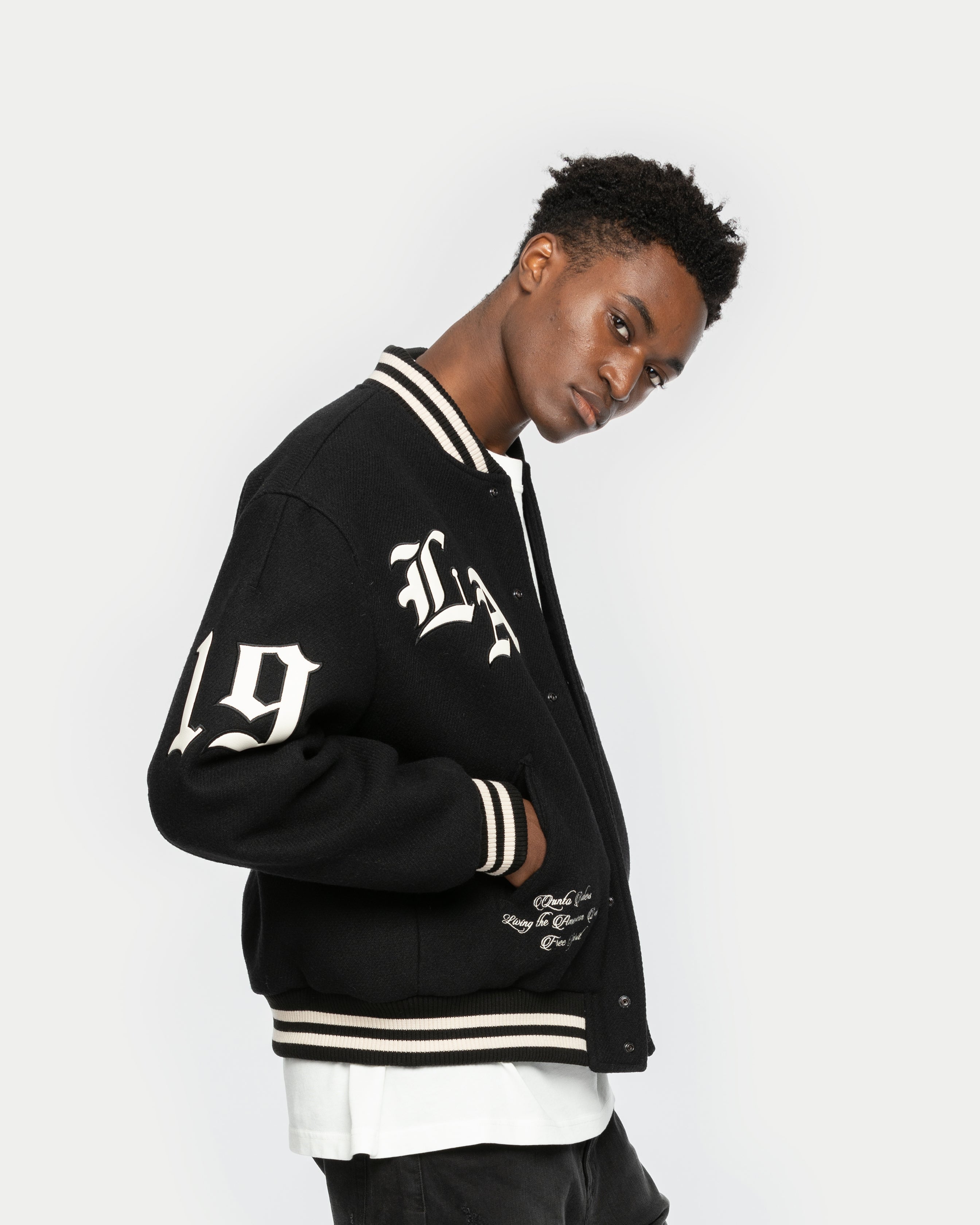 City Of Angels College Jacket Black