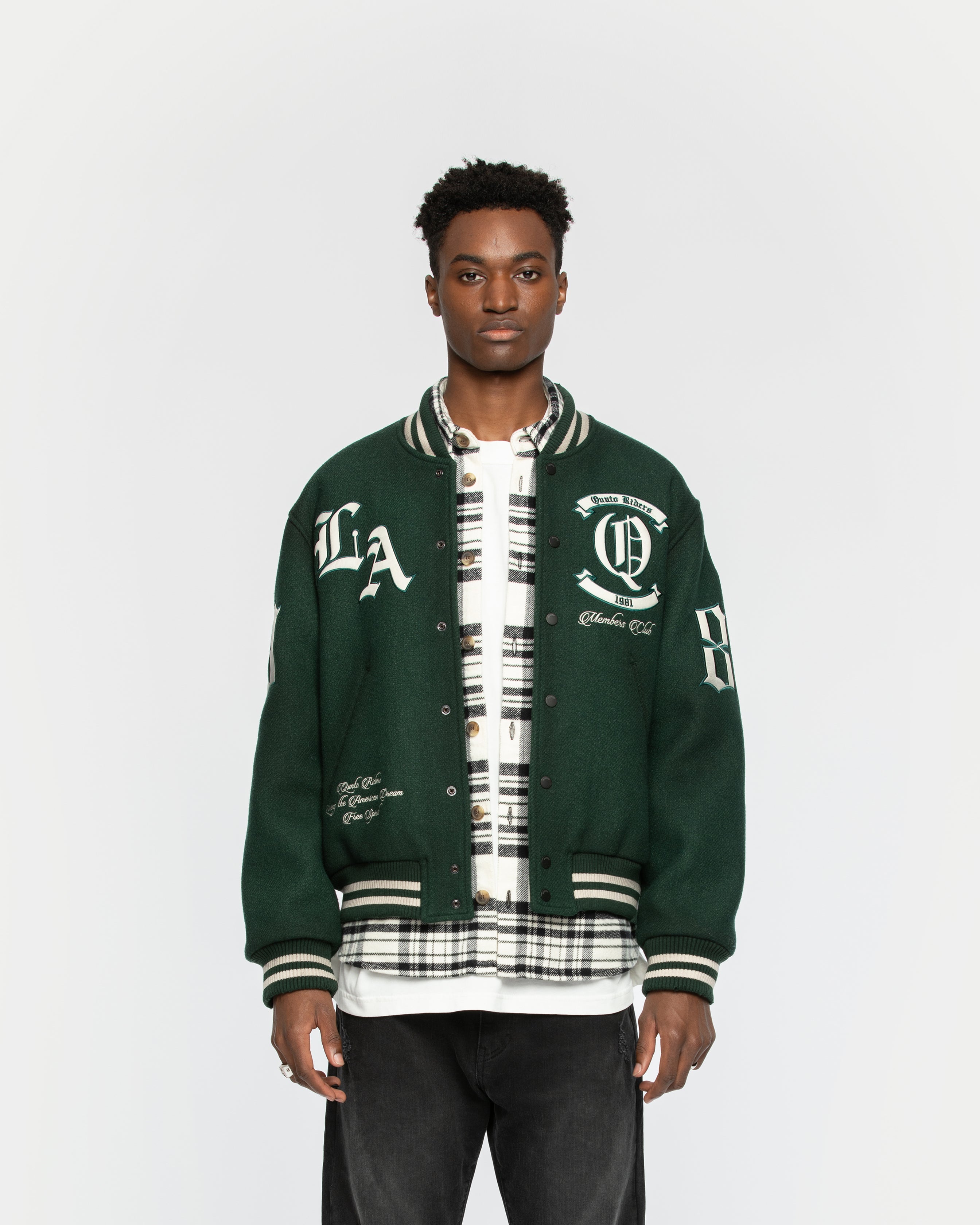 City Of Angels College Jacket Green