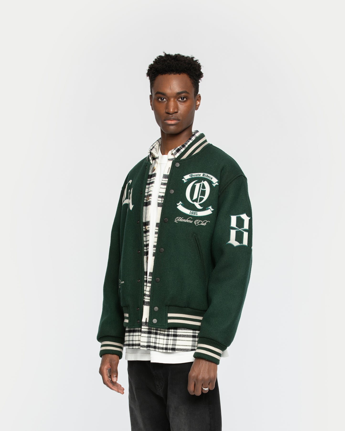 CITY OF ANGELS COLLEGE JACKET GREEN