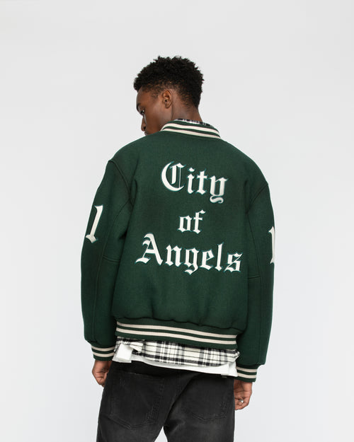 City Of Angels College Jacket Green