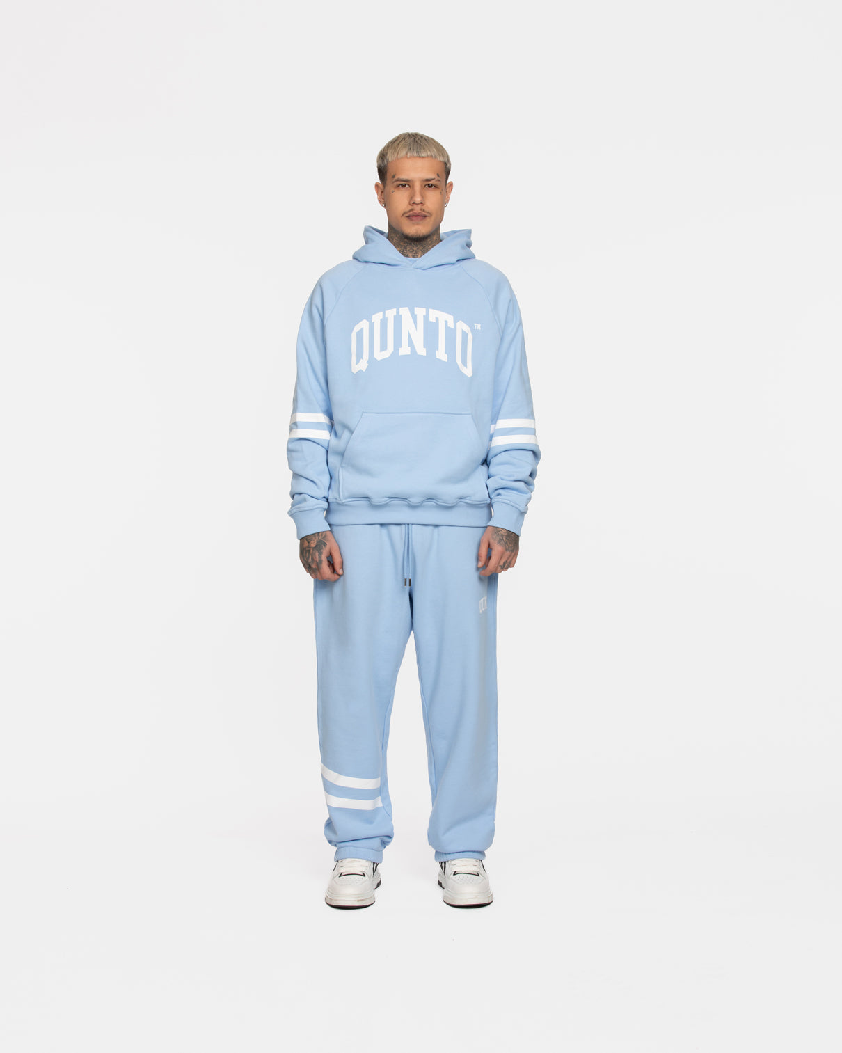 Hoodie Armstripes Baby Blue