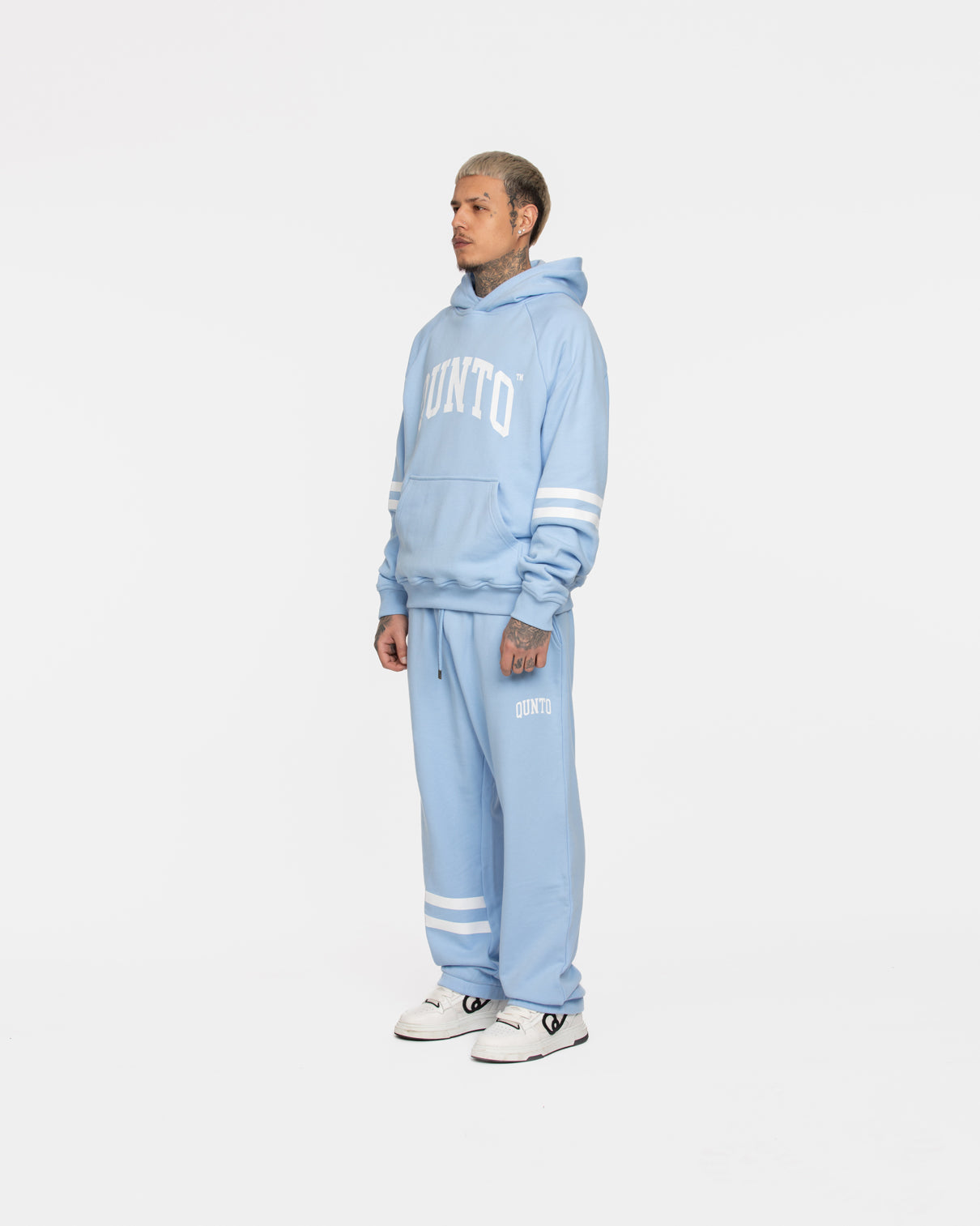 Hoodie Armstripes Baby Blue