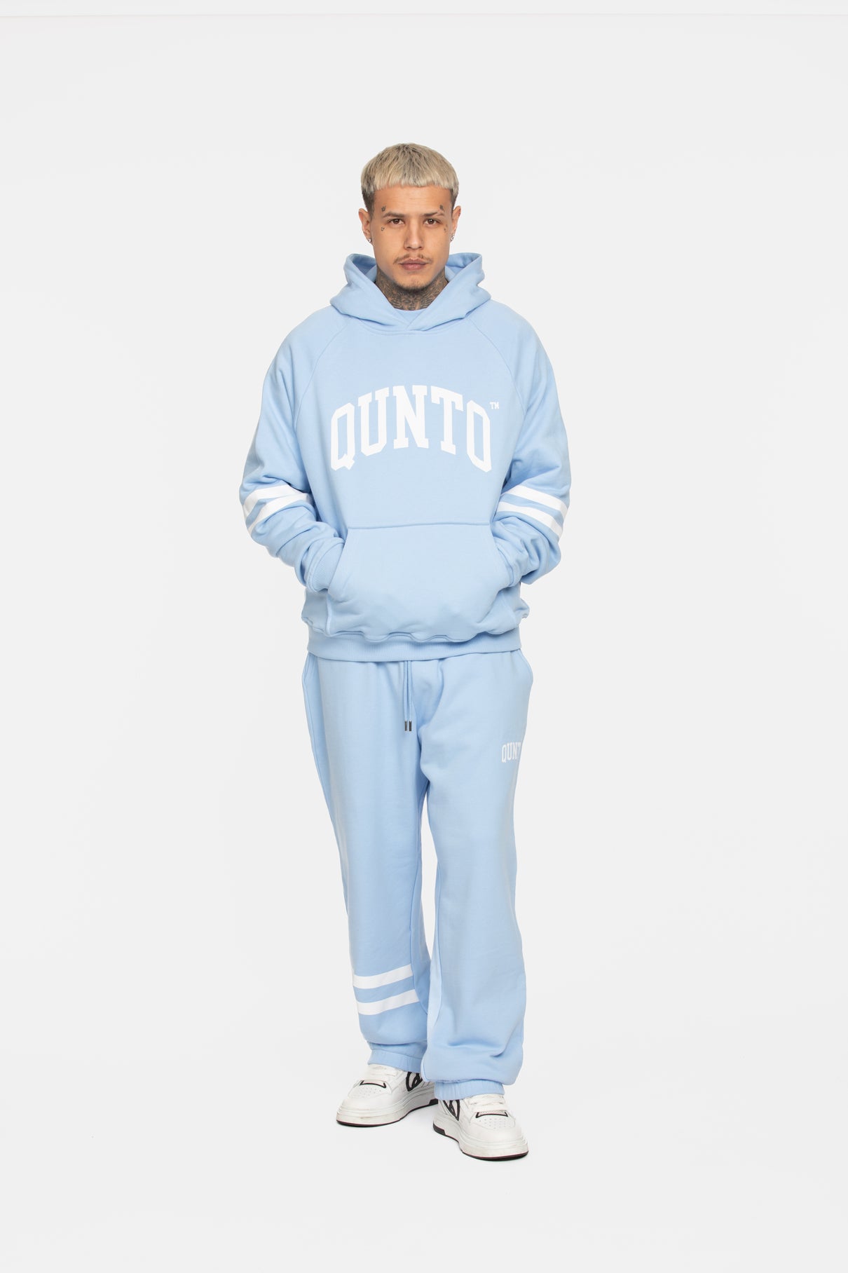 Hoodie Armstripes Baby Blue