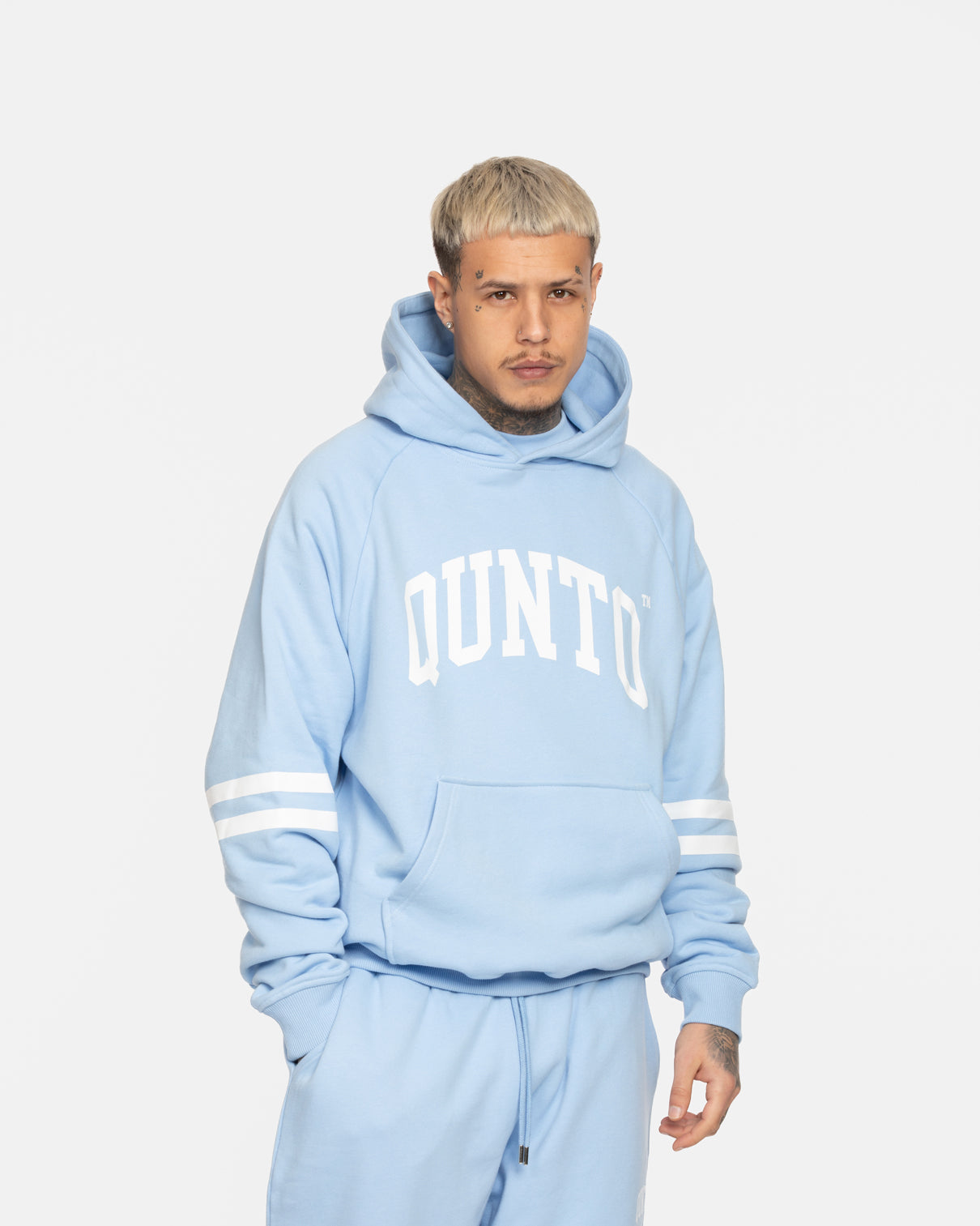 Hoodie Armstripes Baby Blue