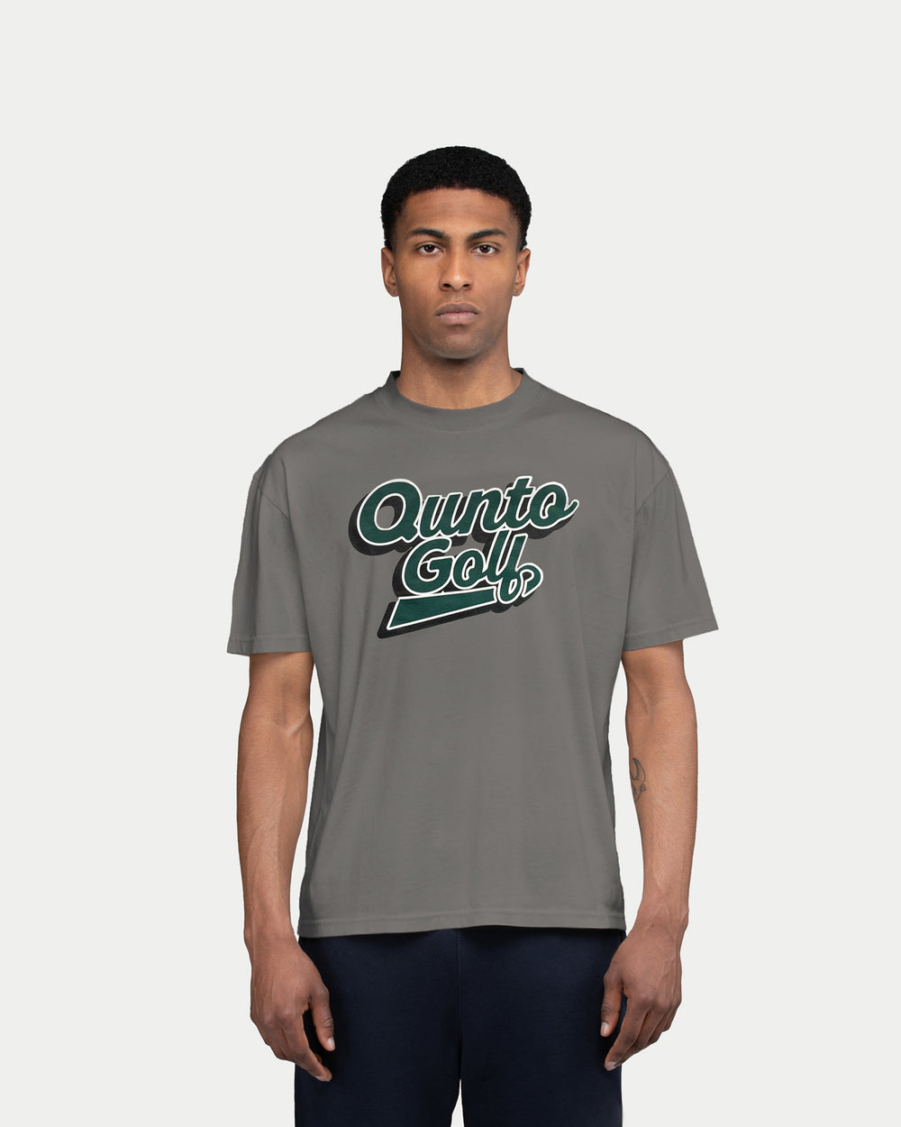 Dark Green Logo Golf T-Shirt