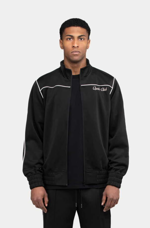 QC Pipes Track Jacket Black