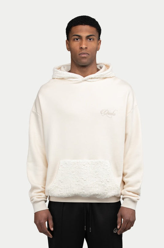 Two Structure Hoodie Cream
