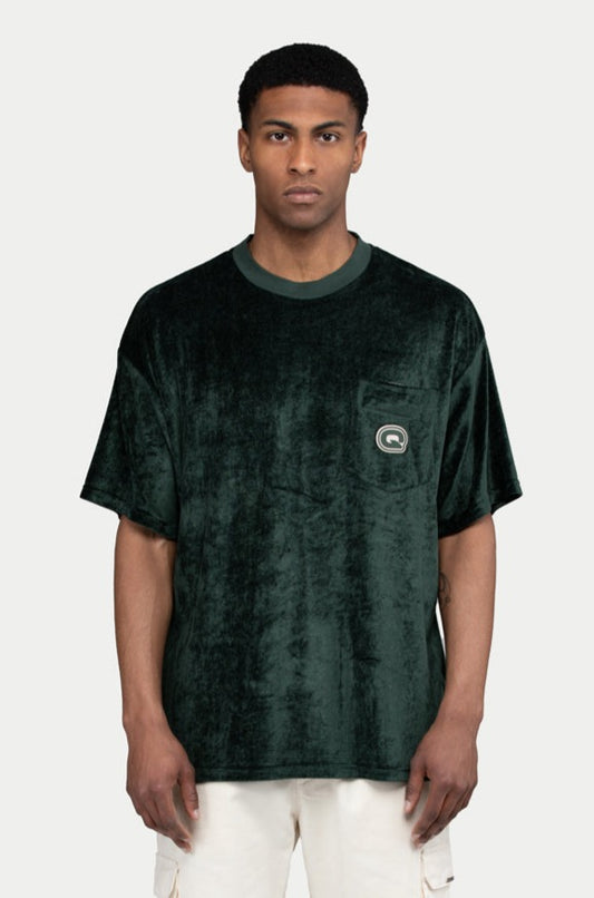 Q Rubber Velvet T-Shirt Green