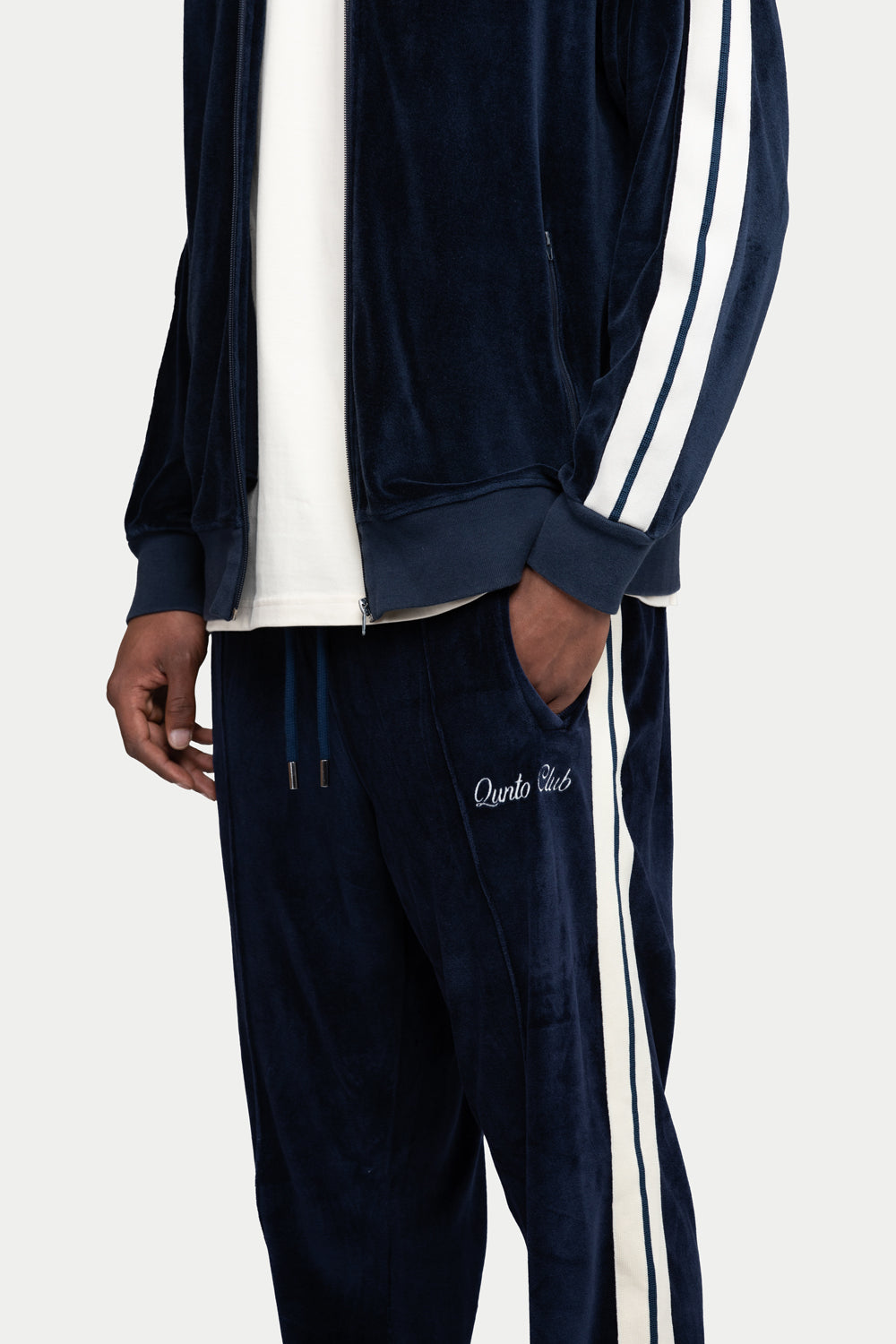 Blue Velvet Track Pants