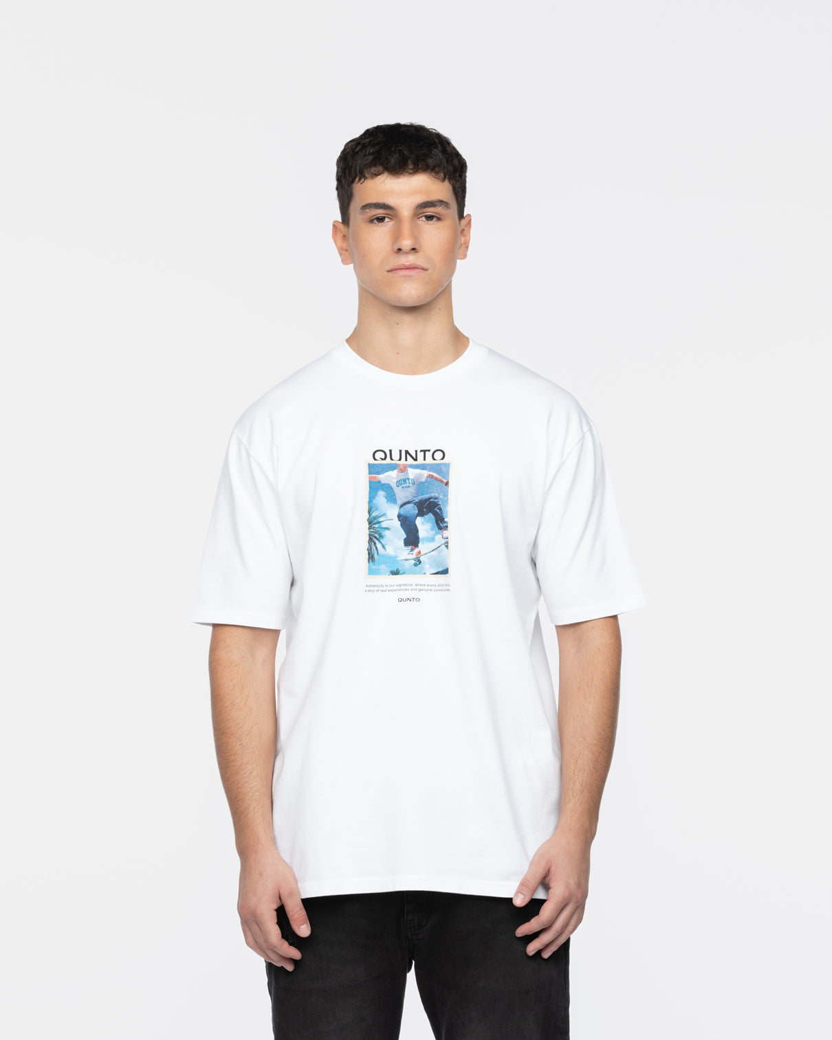 Qunto SK8 T-Shirt White