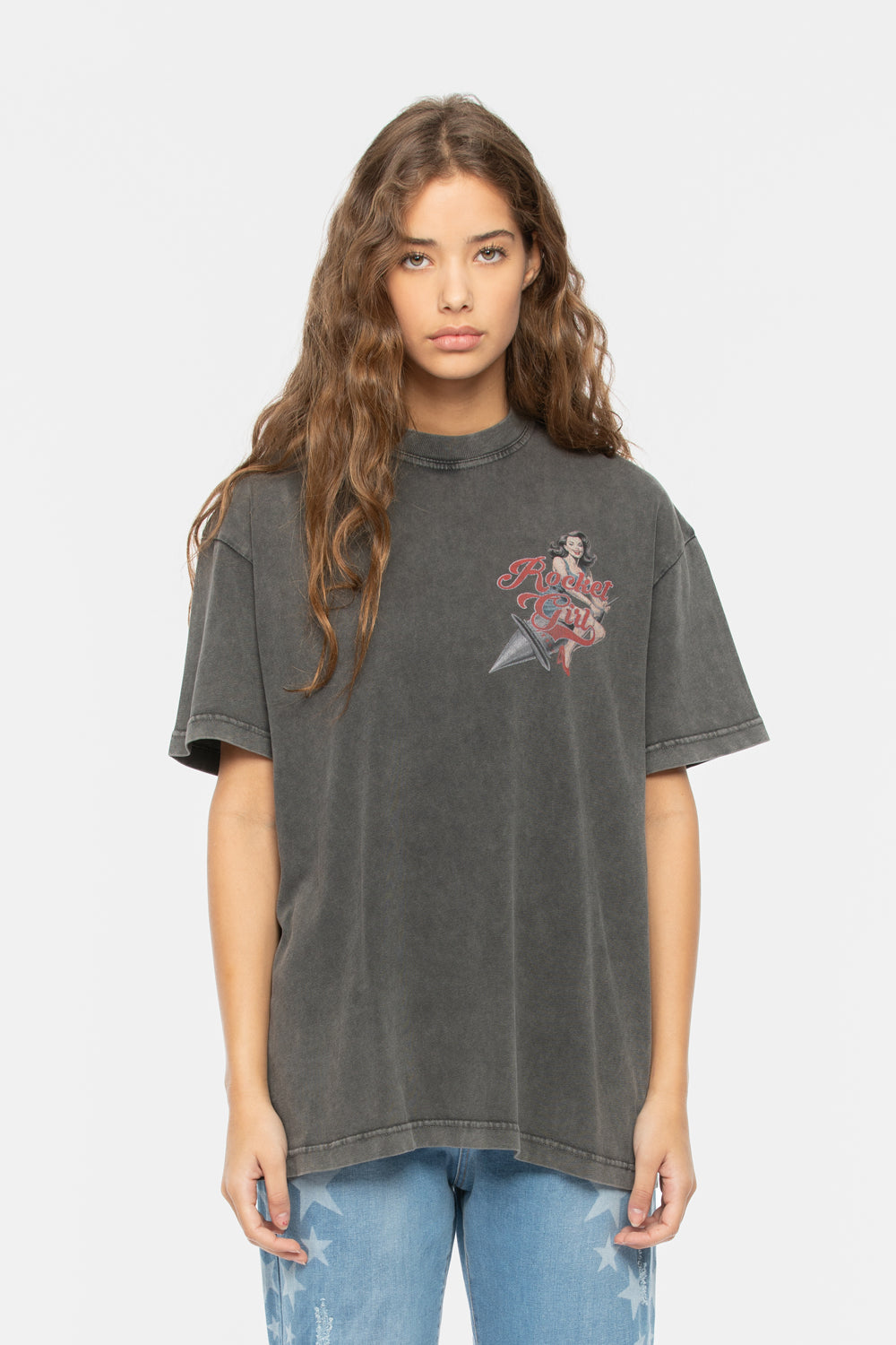 Rocket Girl T-Shirt Grey