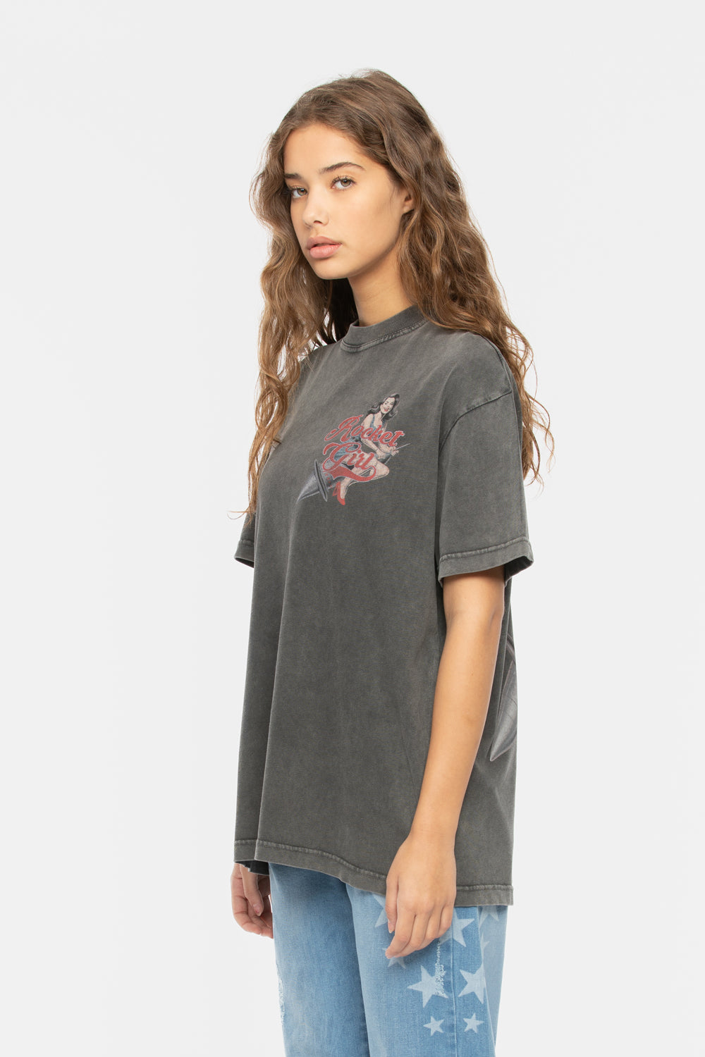 Rocket Girl T-Shirt Grey