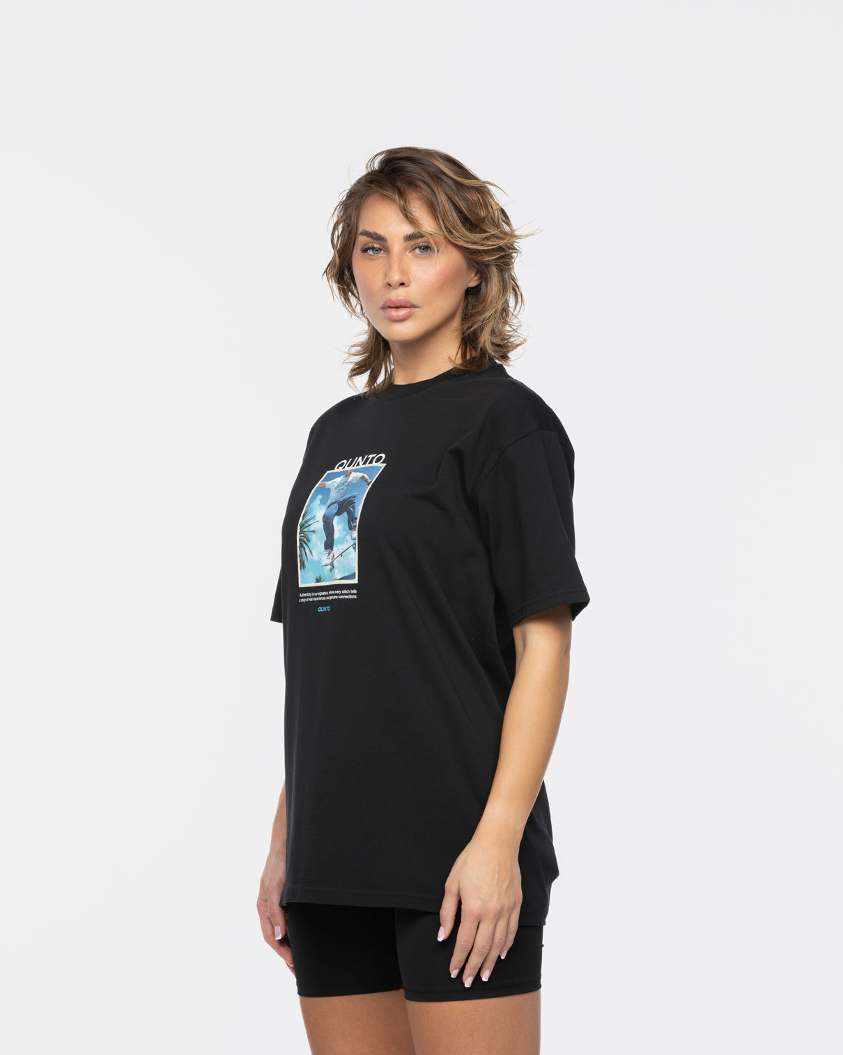 Qunto SK8 T-Shirt Black