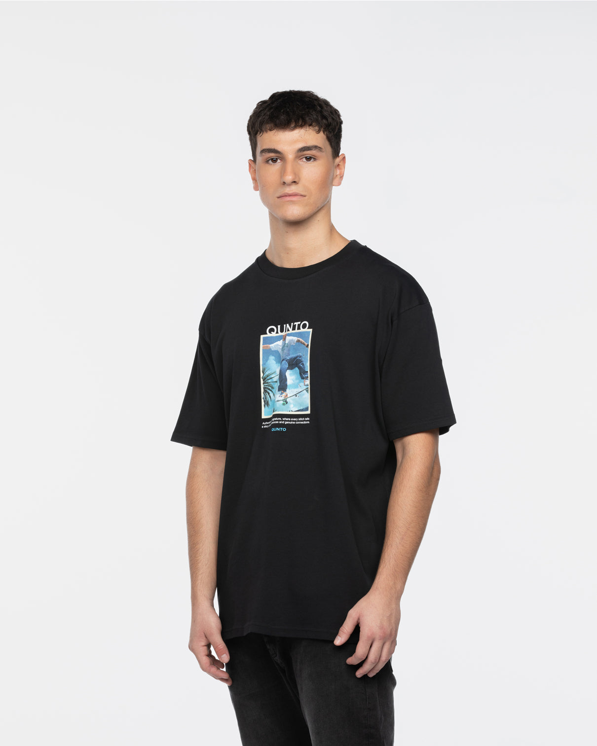 Qunto SK8 T-Shirt Black