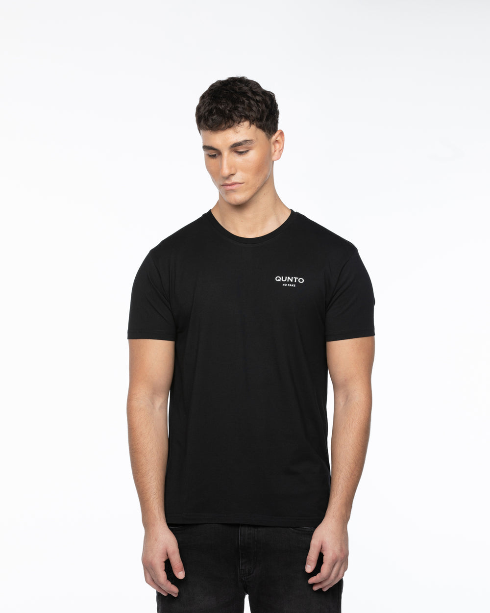 Qunto Slim T-Shirt Black