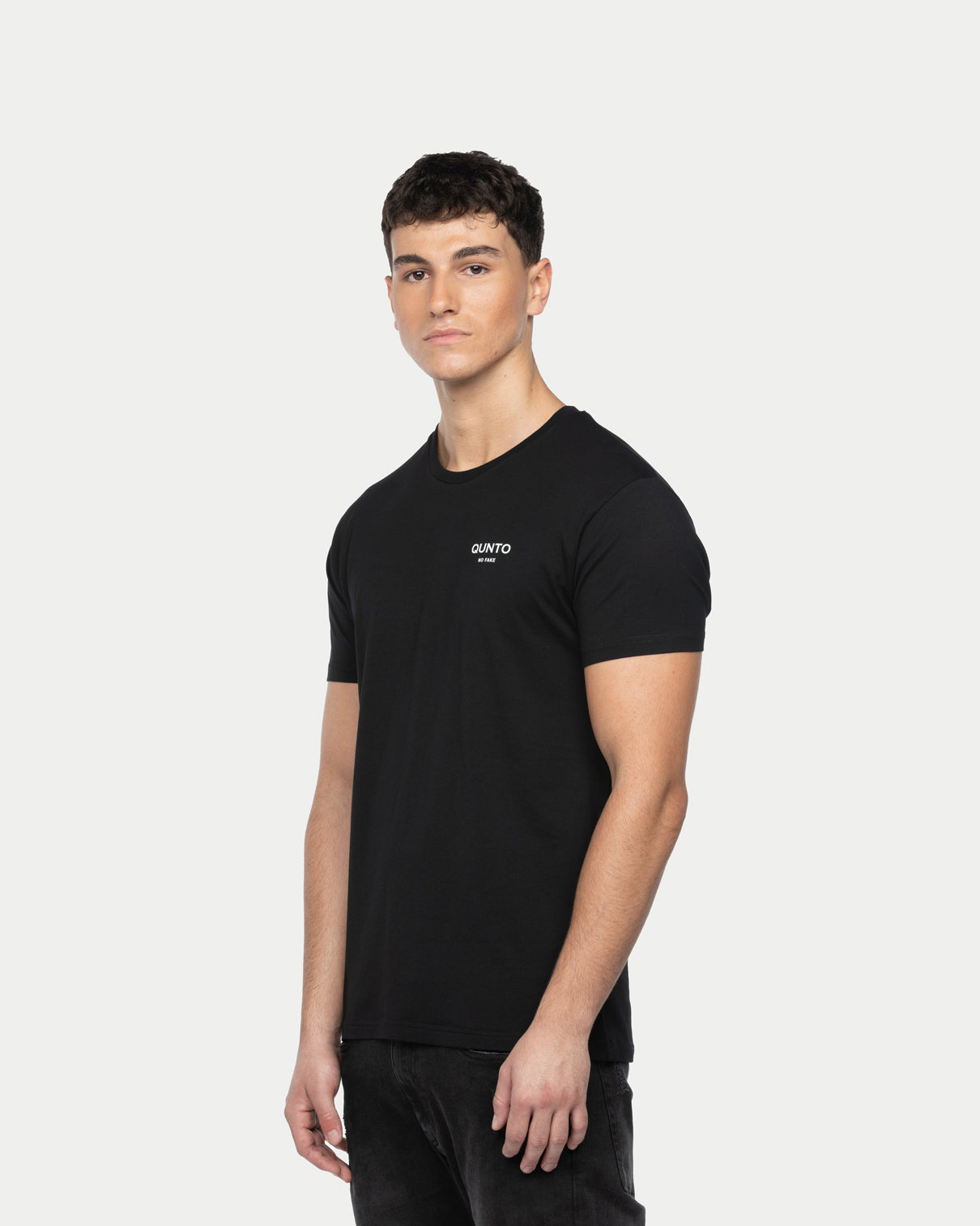 Qunto Slim T-Shirt Black