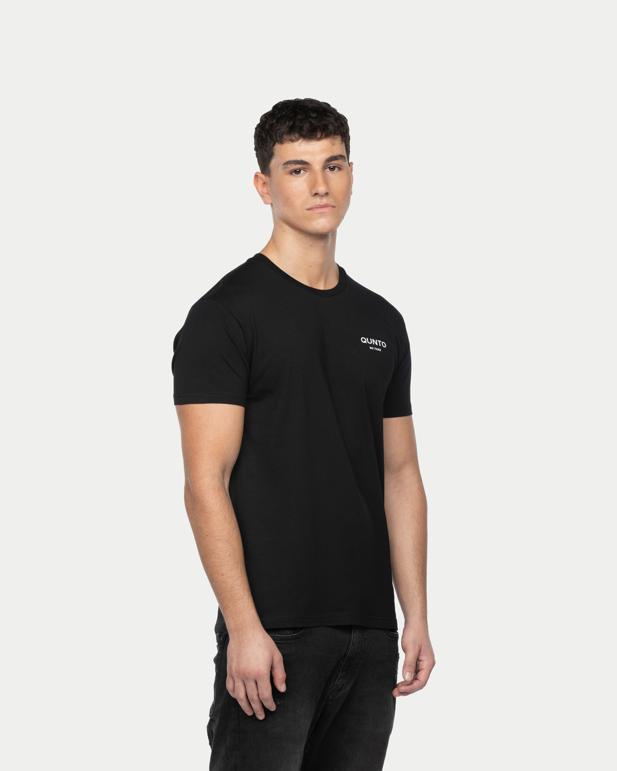 Qunto Slim T-Shirt Black