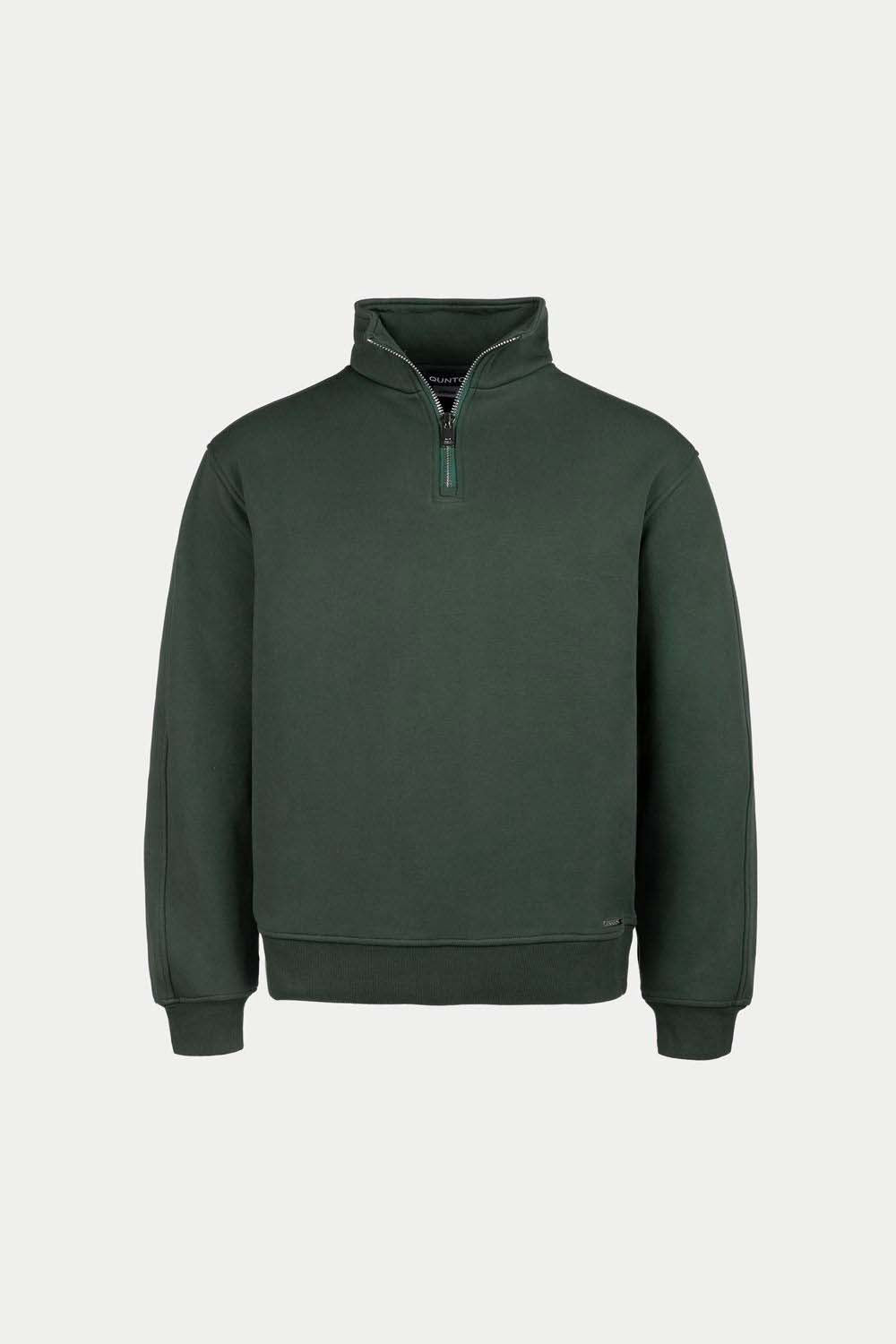 Super Heavy Half-Zip Green
