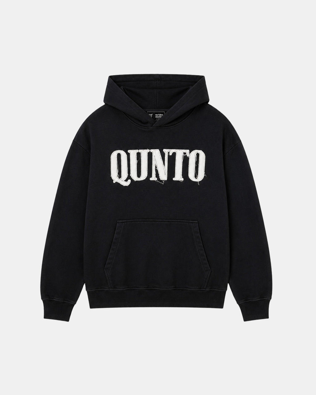 QUNTO C Logo Hoodie Black