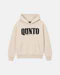 QUNTO C Logo Hoodie Cream