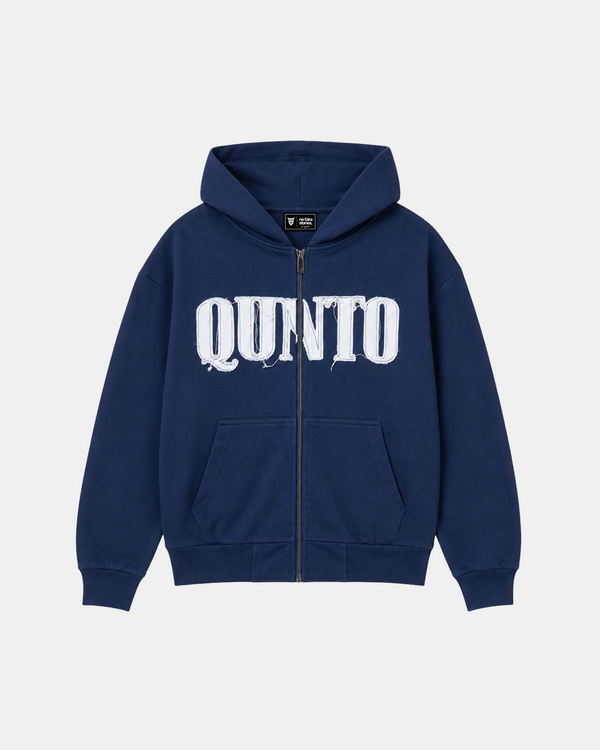 Classic Zip Hoodie Blue