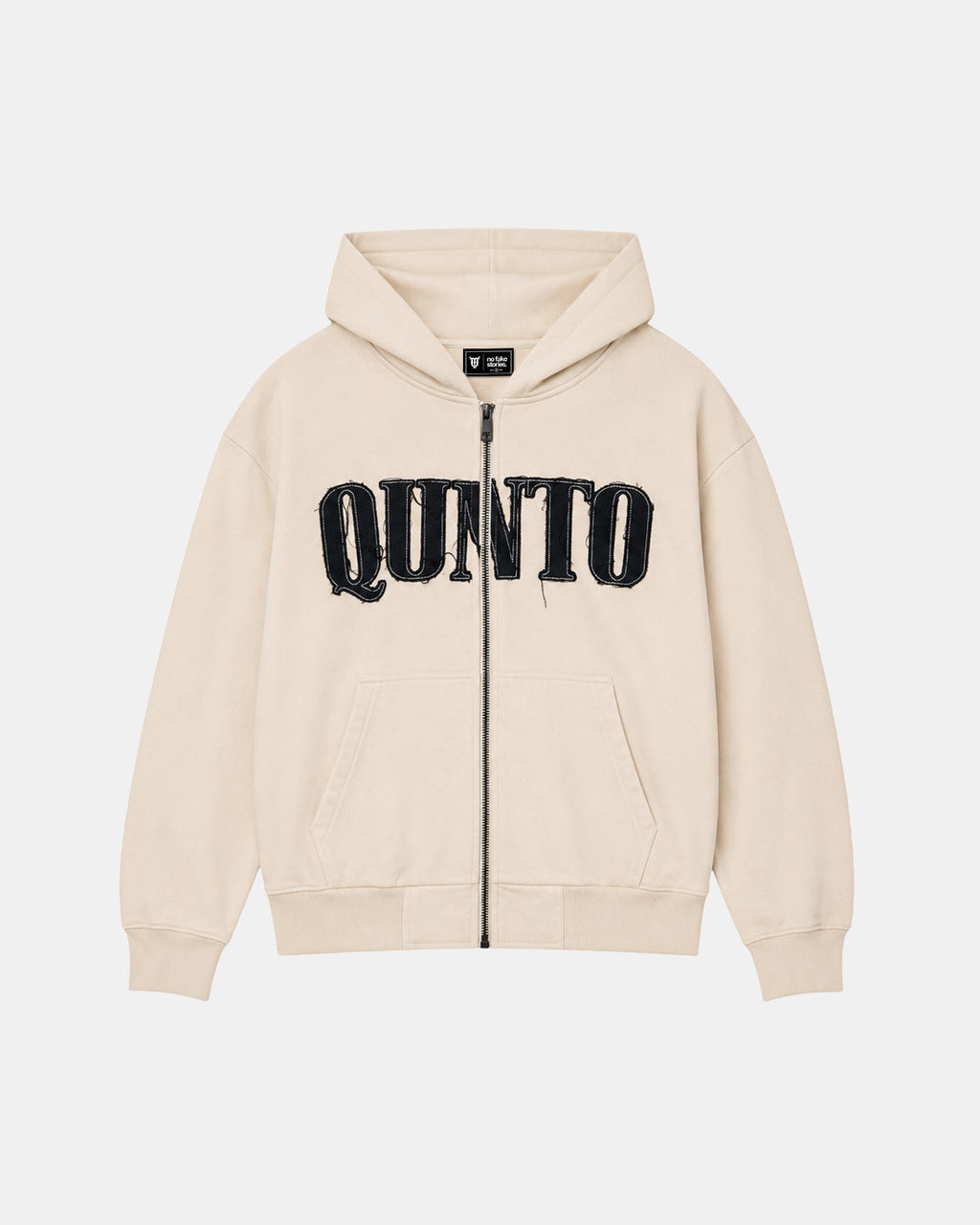 Classic Zip Hoodie Cream